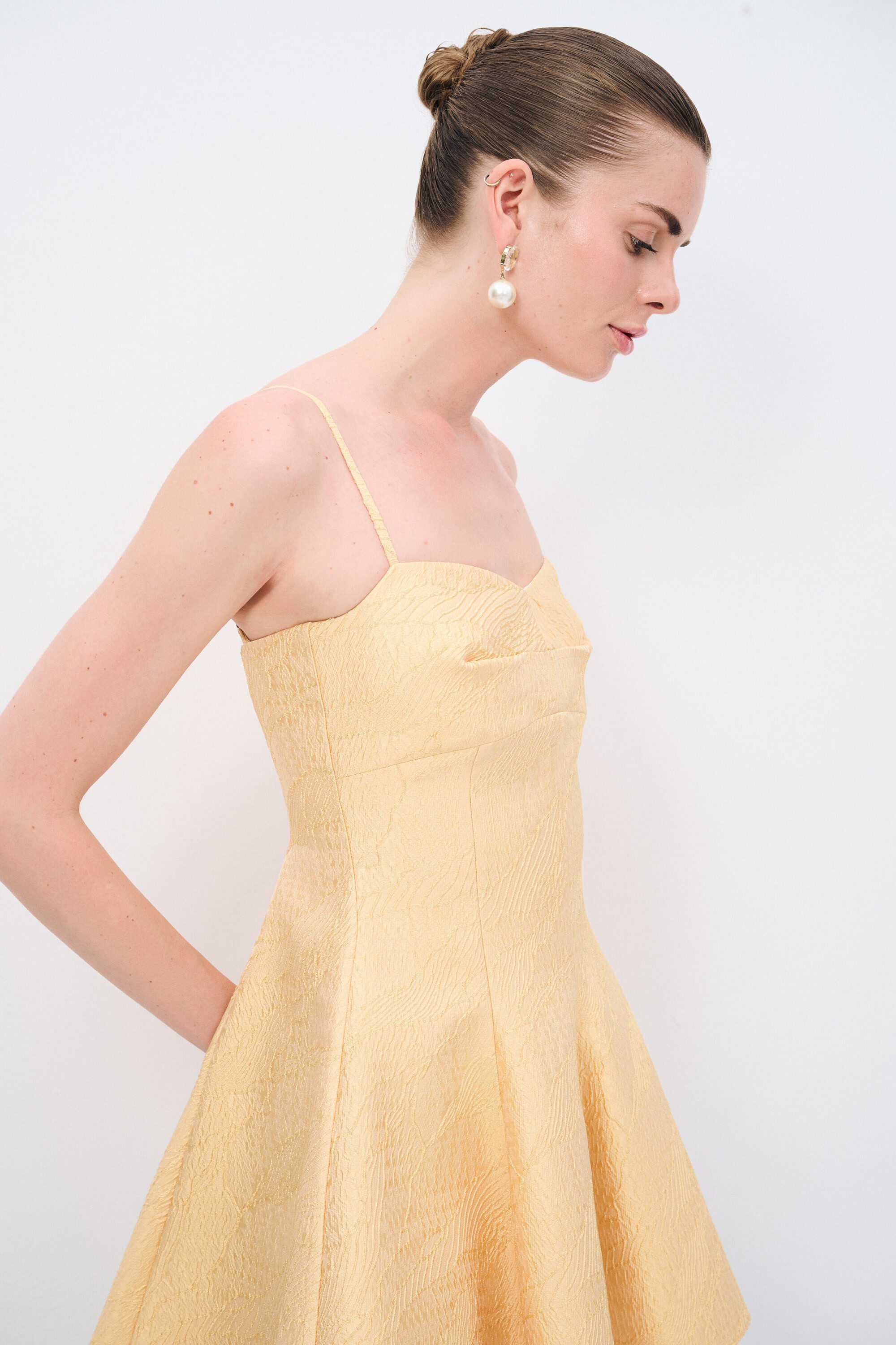 adL Abendkleid Minikleid mit Spaghettiträgern und ausgestelltem Rock – Bild 5 von 5