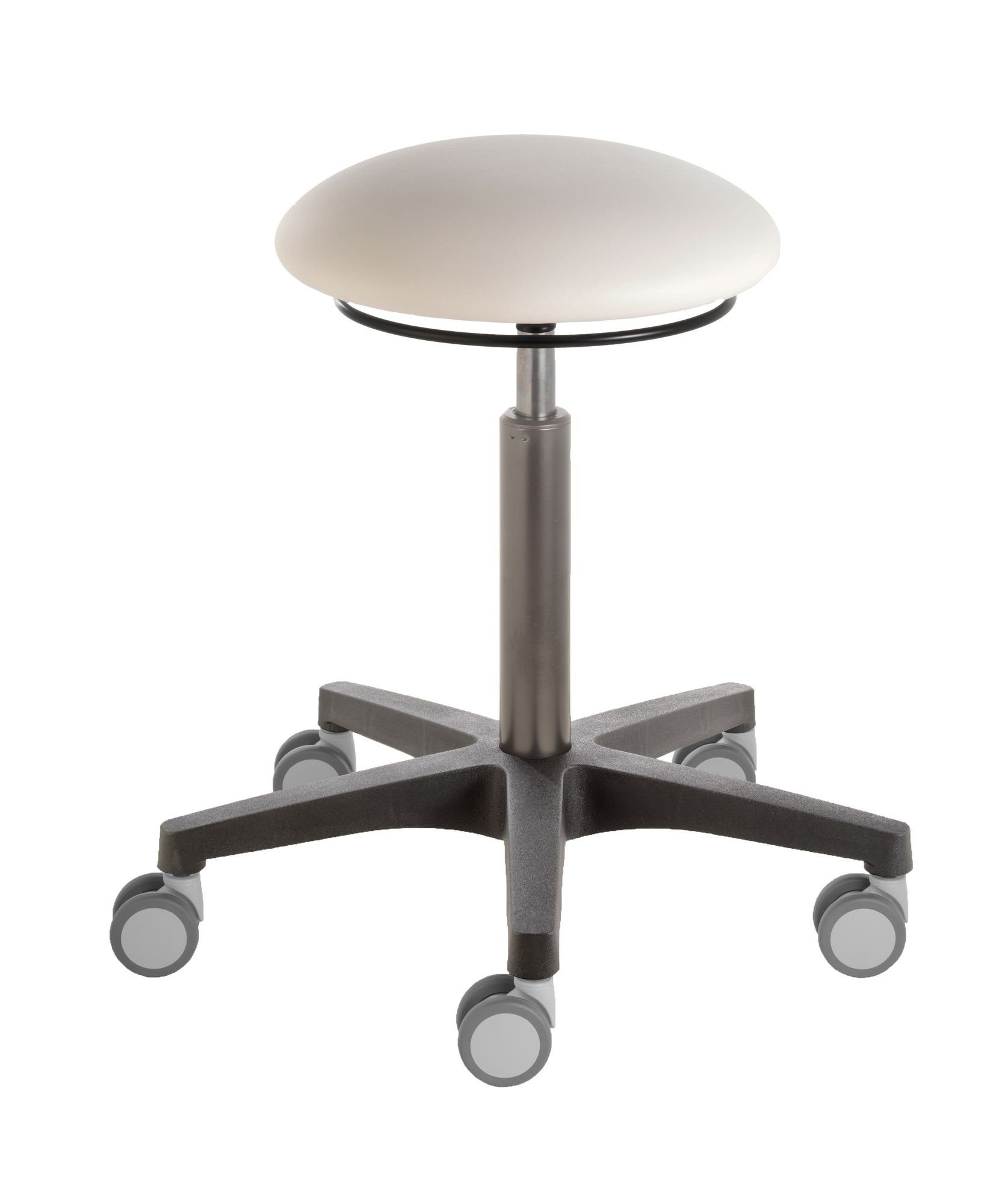 Drehhocker Roll- und Drehhocker Poppi® Dijon 4156, Sitzhöhe ca. 51-72 cm,Pilzsitz