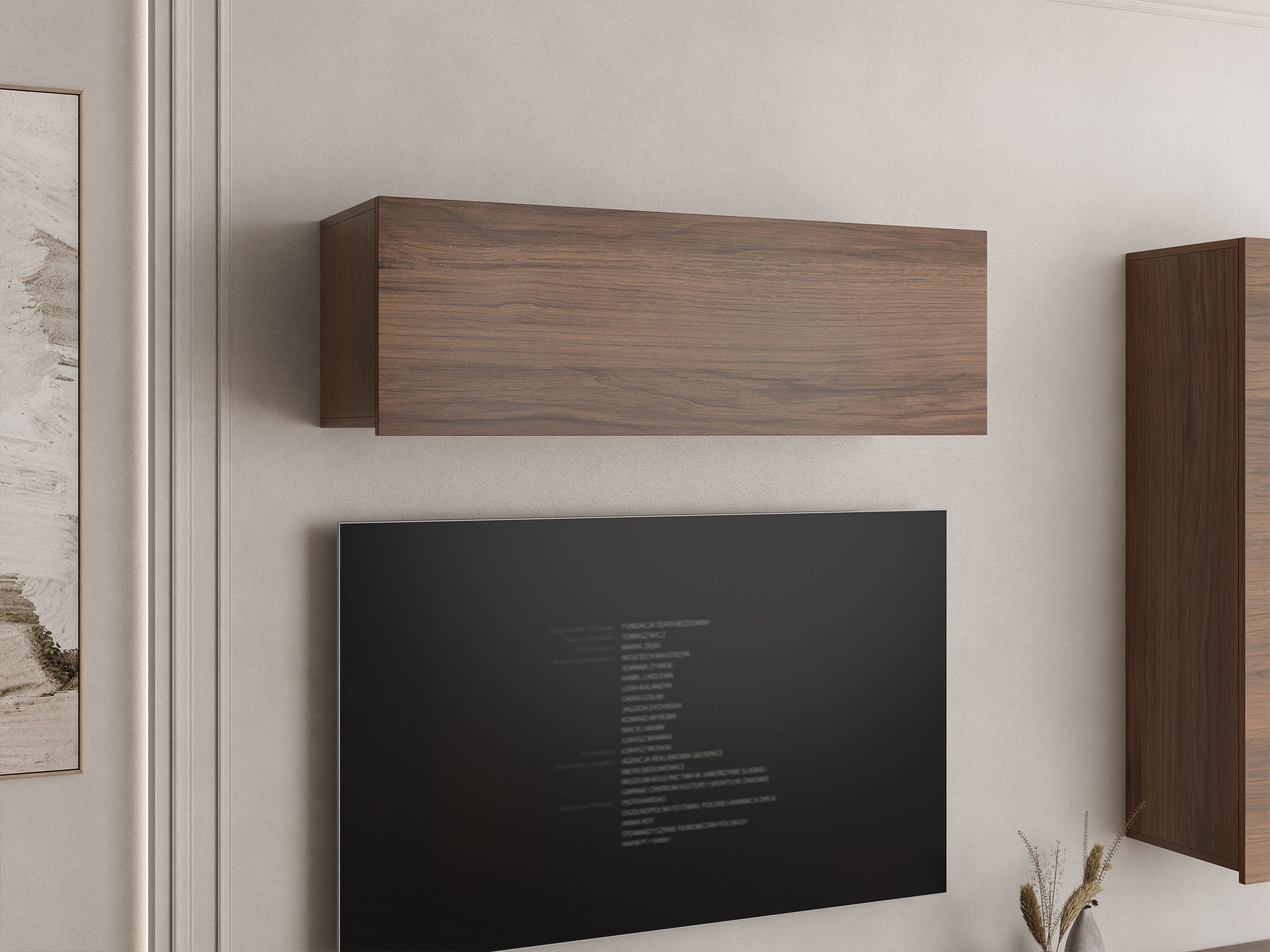 MIRJAN24 Hängeschrank Calabrini 02 (mit Klappe) ohne Griffe, 105x32x34 cm