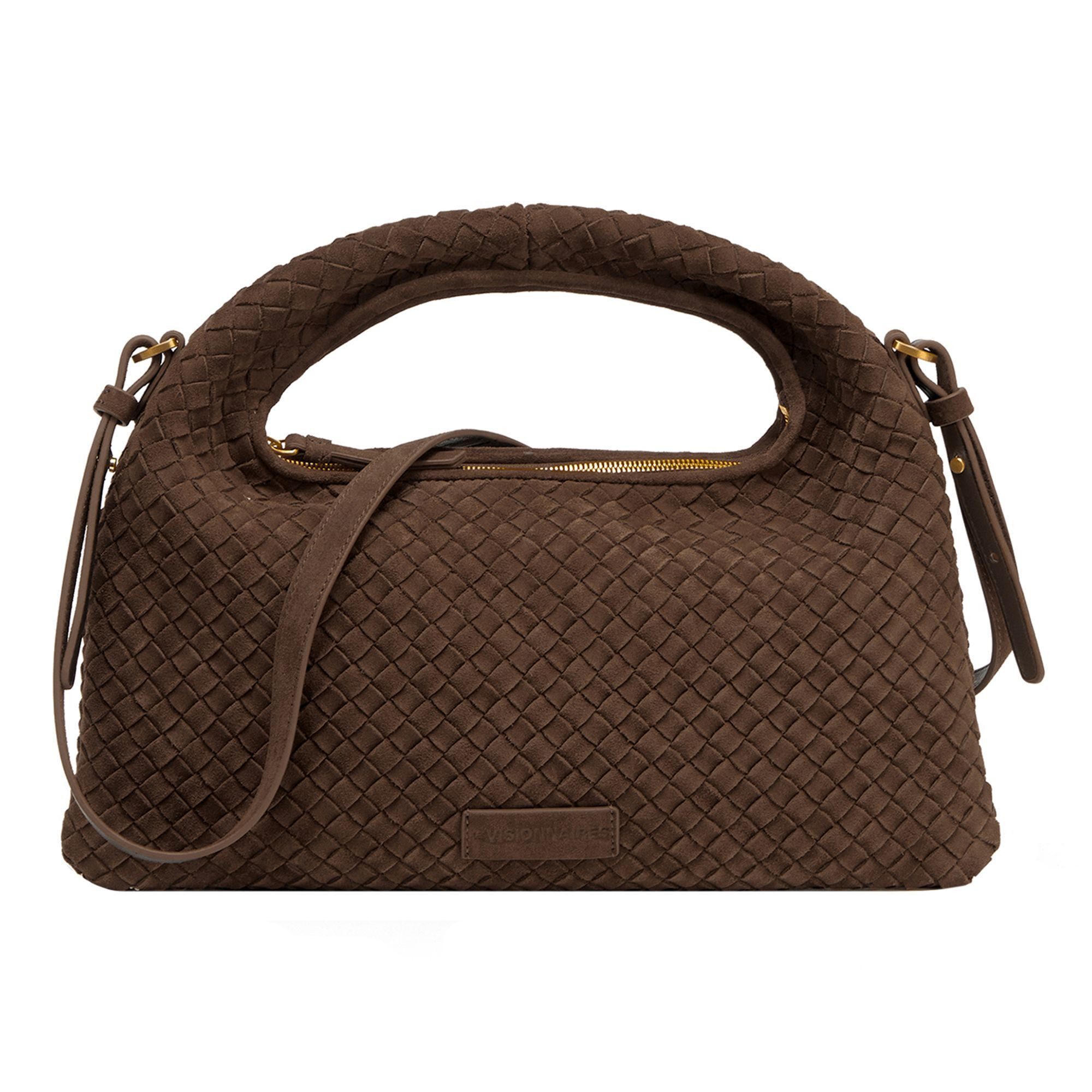 Les Visionnaires Henkeltasche Sadie Weave, Leder günstig online kaufen