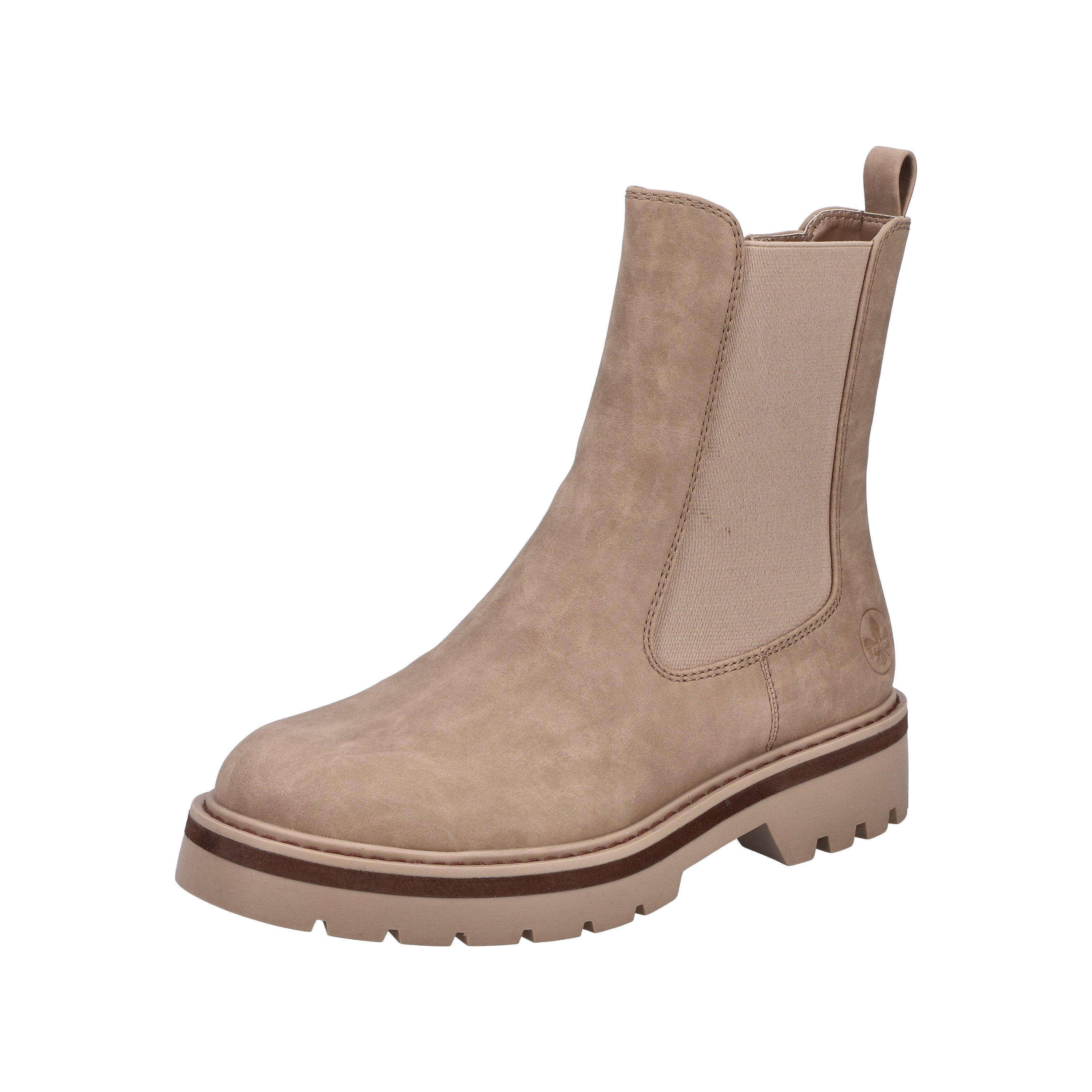 Rieker Winterboots Stiefelette, Chelseaboots mit Warmfutter und Stretcheinsatz