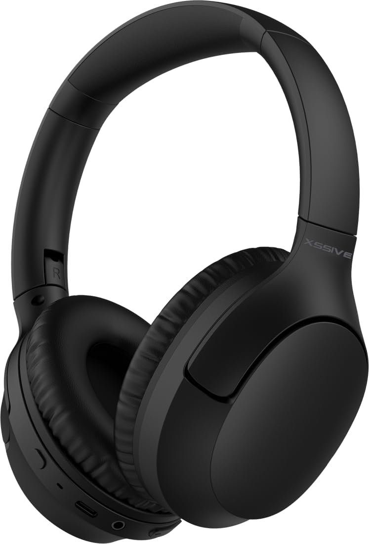 Bluetooth-Kopfhörer druckvoller Tiefbassmodus 1453 5.3 Schwarz COFI Kabelloses BT Smart-Headset,