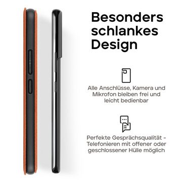 wiiuka Handyhülle suiit MORE Hülle für Samsung Galaxy S23, Klapphülle Handgefertigt - Deutsches Leder, Premium Case