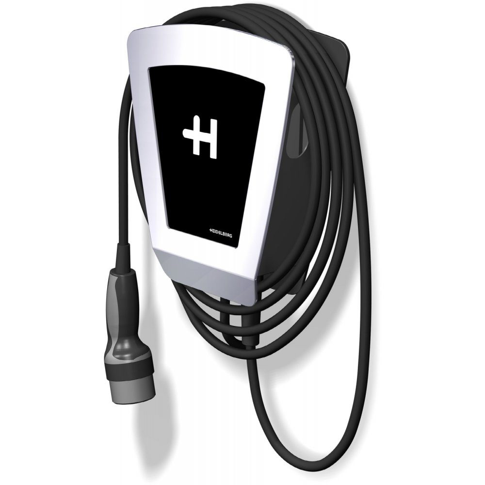Heidelberg Wallbox Home Eco - - Elektroauto-Ladegerät für Elektroautos Ladegerät schwarz/silber