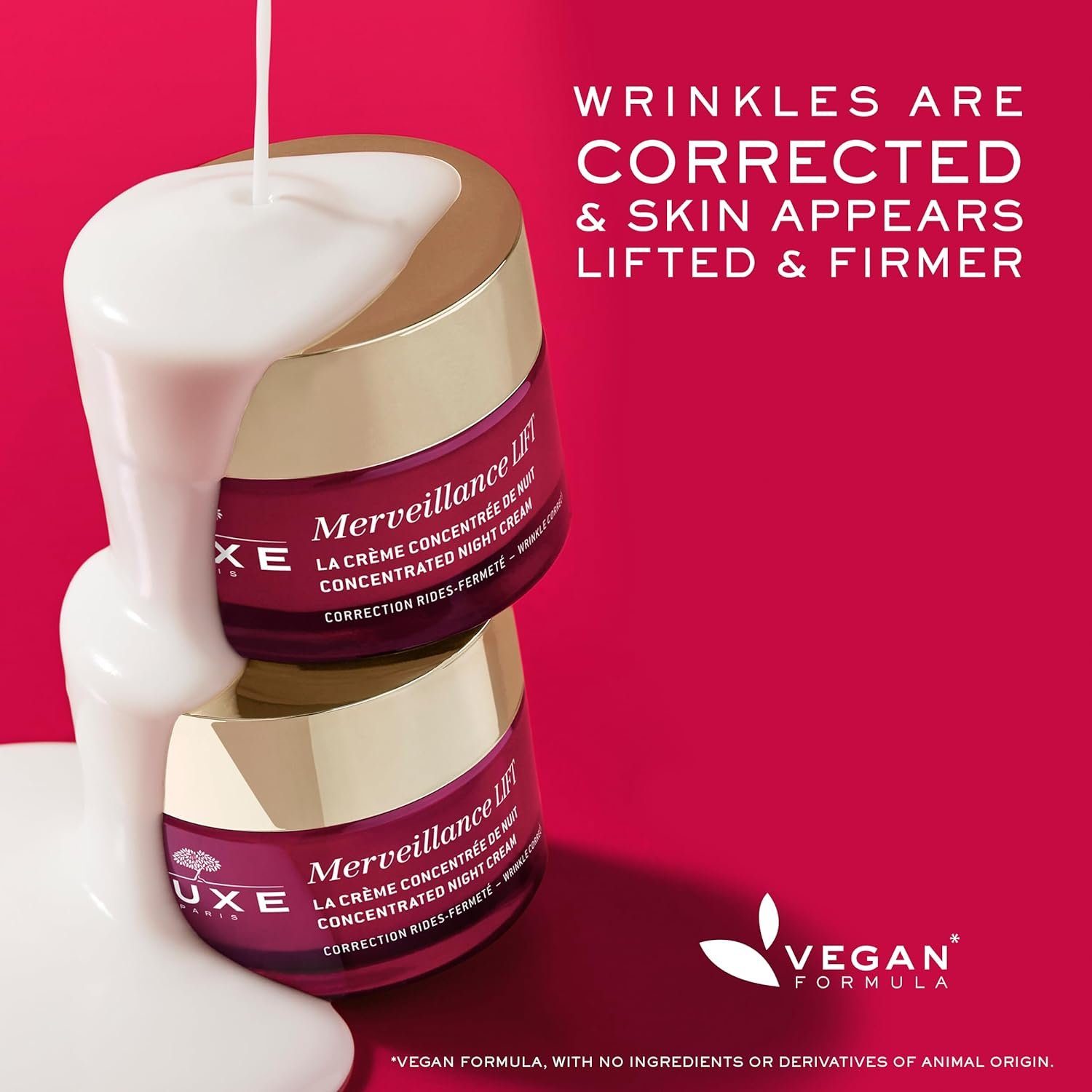Nuxe Paris Nachtcreme Merveillance Lift Konzentrierte Vegan Anti-Aging Nachtcreme 50ml