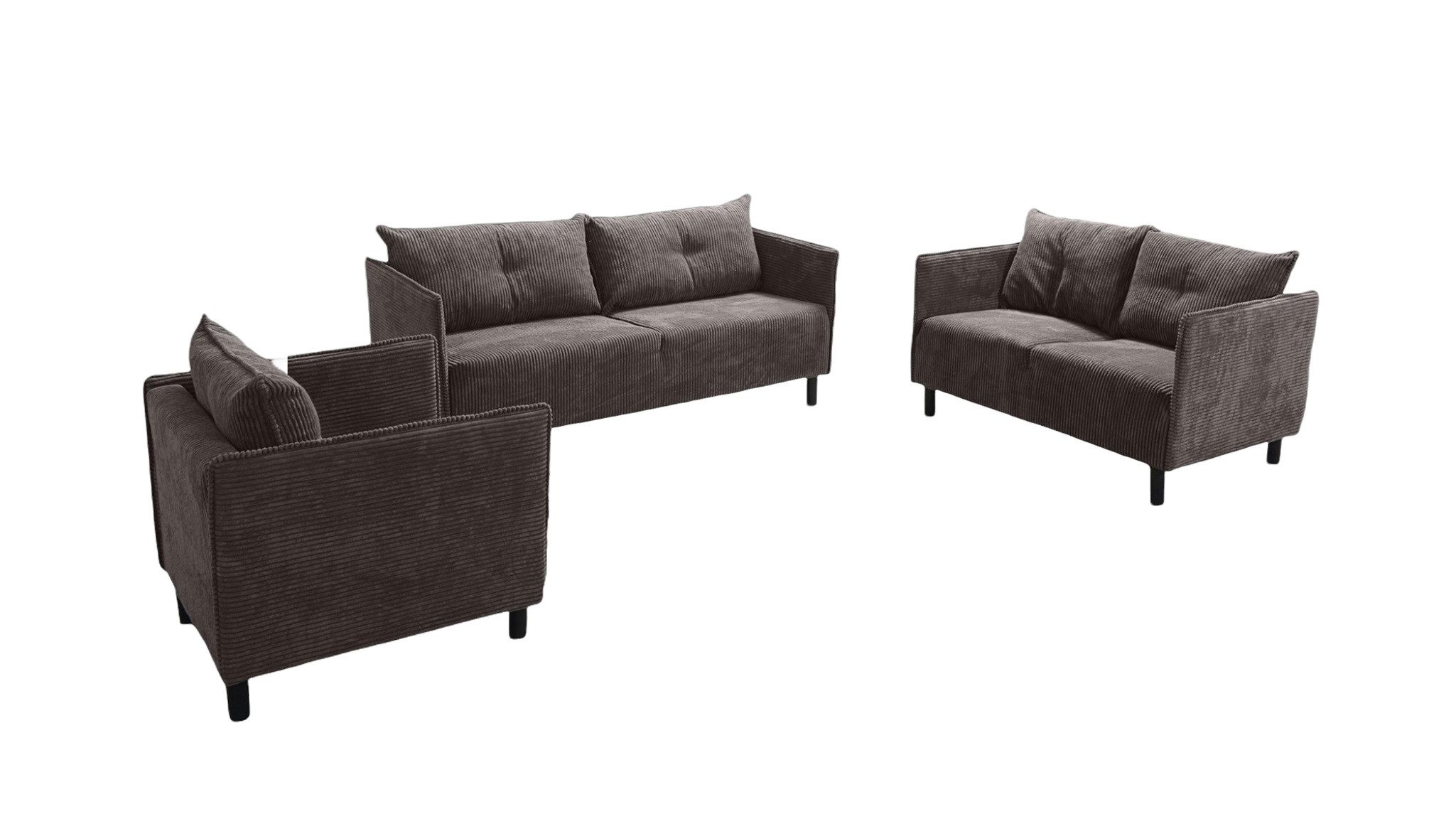 Fun Möbel Polstergarnitur Sofaset Designersofa DECLAN günstig online kaufen