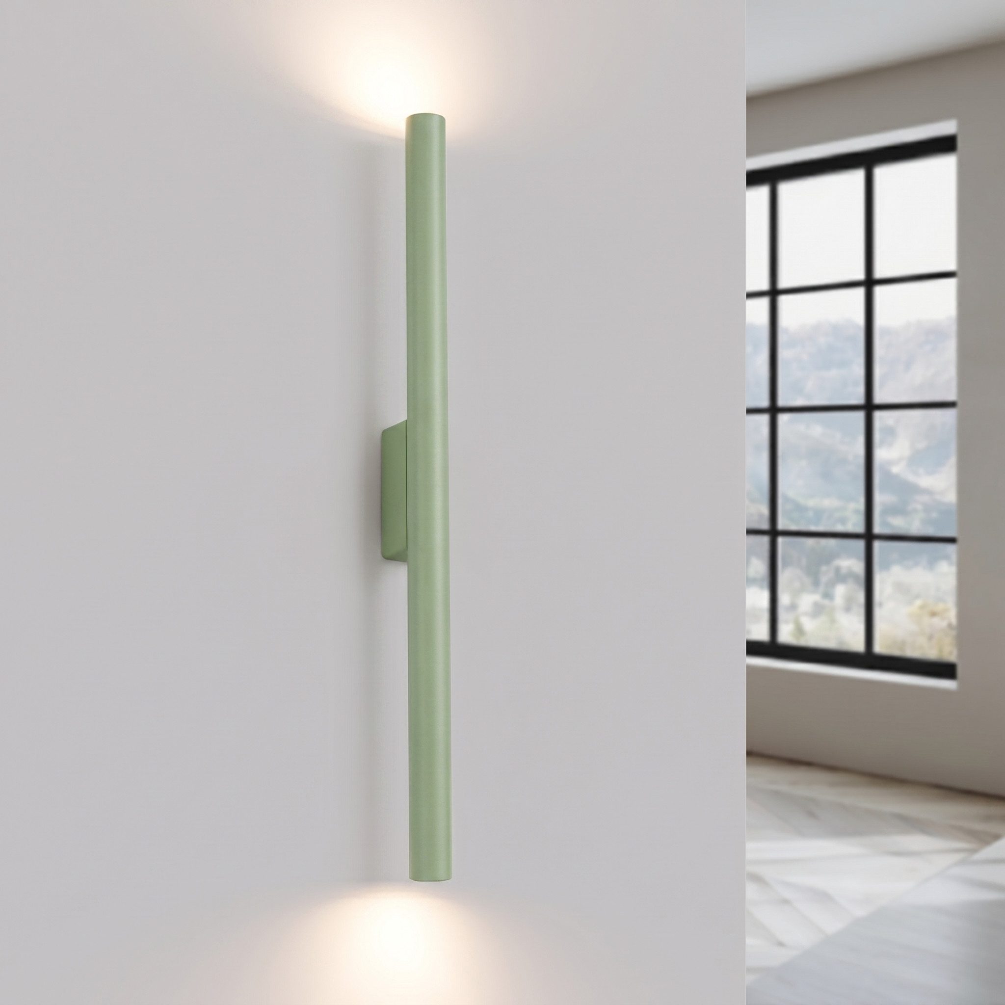 SOLLUX lighting Wandleuchte Wandleuchte PASTELO 2 salbei, Nicht enthalten