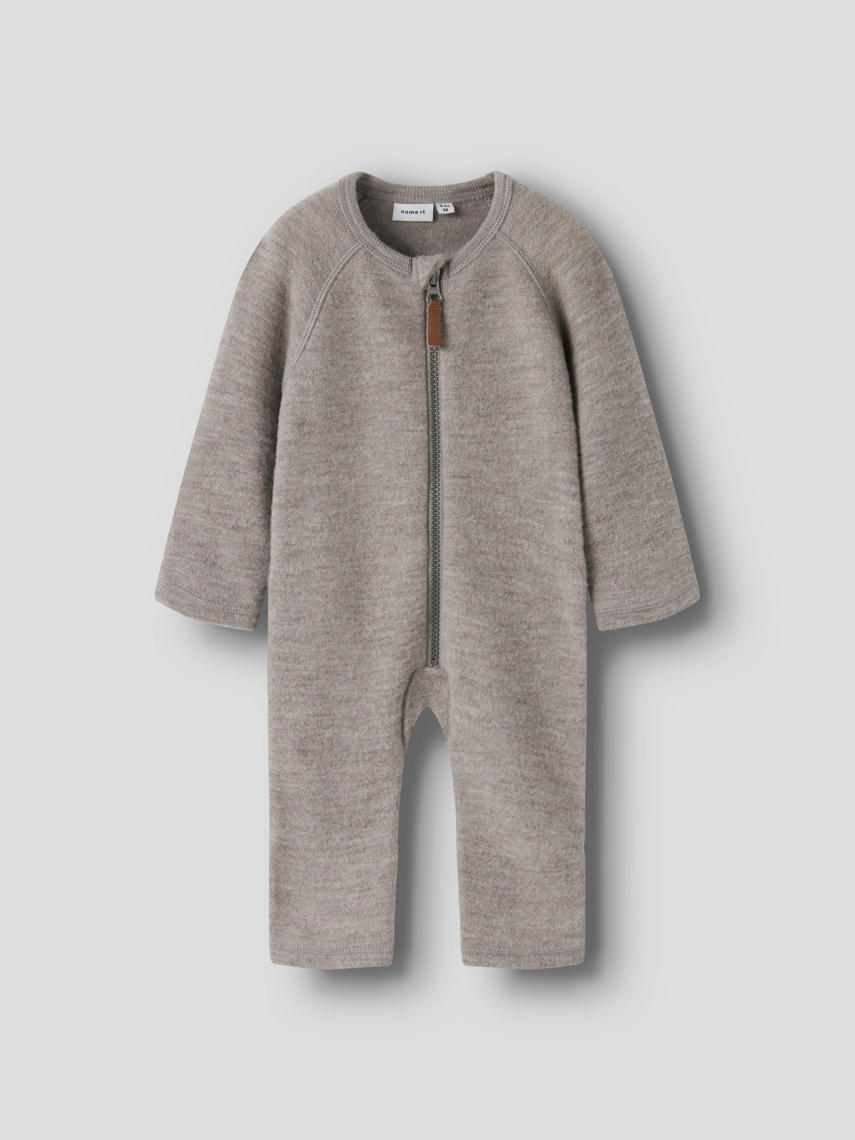 Name It Overall NBFWMINO WOOL BRU LS SUIT NOOS Wolle