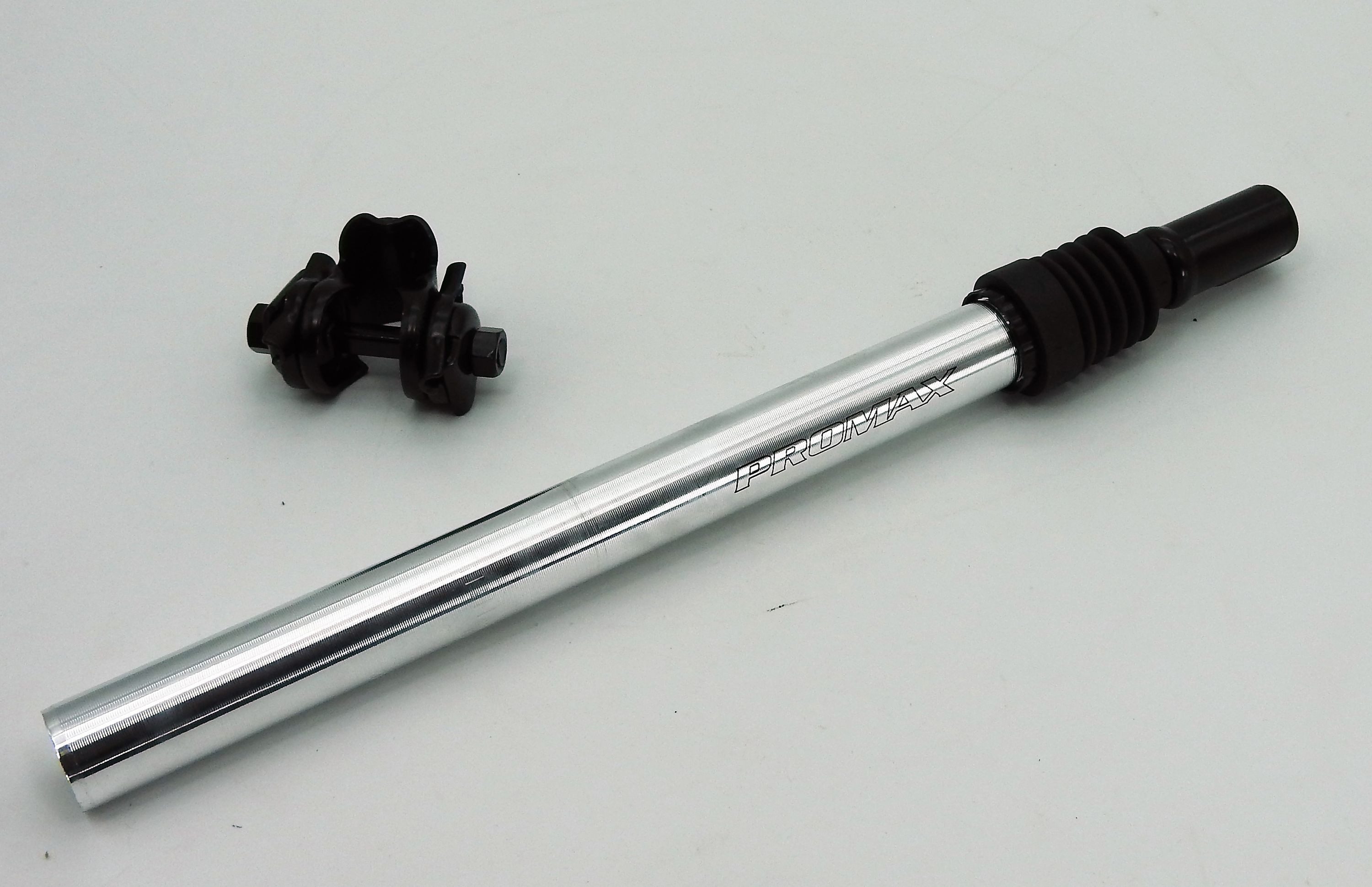 Promax Sattelstütze, PromaxØ 26,4mm mit Kloben silber