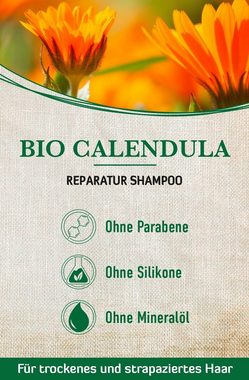alkmene Haarshampoo Reparatur Shampoo Bio Calendula Haarshampoo Shampoo Haarpflege, 1-tlg.