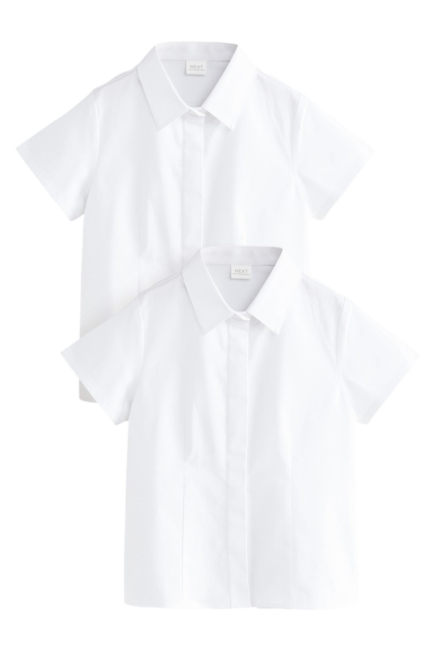 Shirtbluse Premium Hemden mit Flügelärmeln, Stretch, 2er-Pack