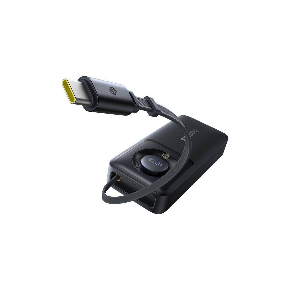 Powerbank Free2Pull 10000mAh 30W + Kabel (schwarz) Powerbank