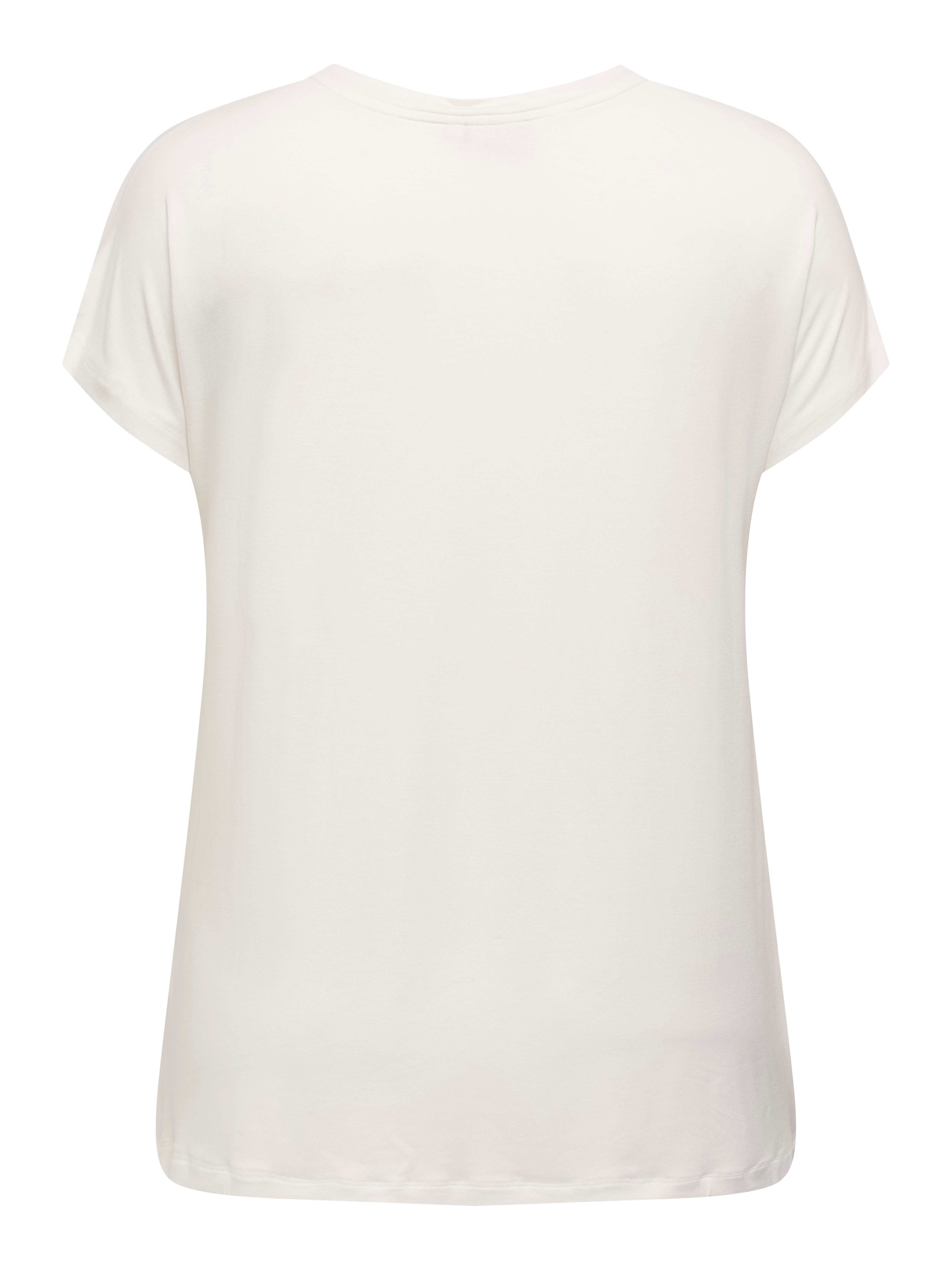 ONLY CARMAKOMA Kurzarmshirt CARVIGGA S/S O-NECK MIX TEE JRS BS günstig online kaufen