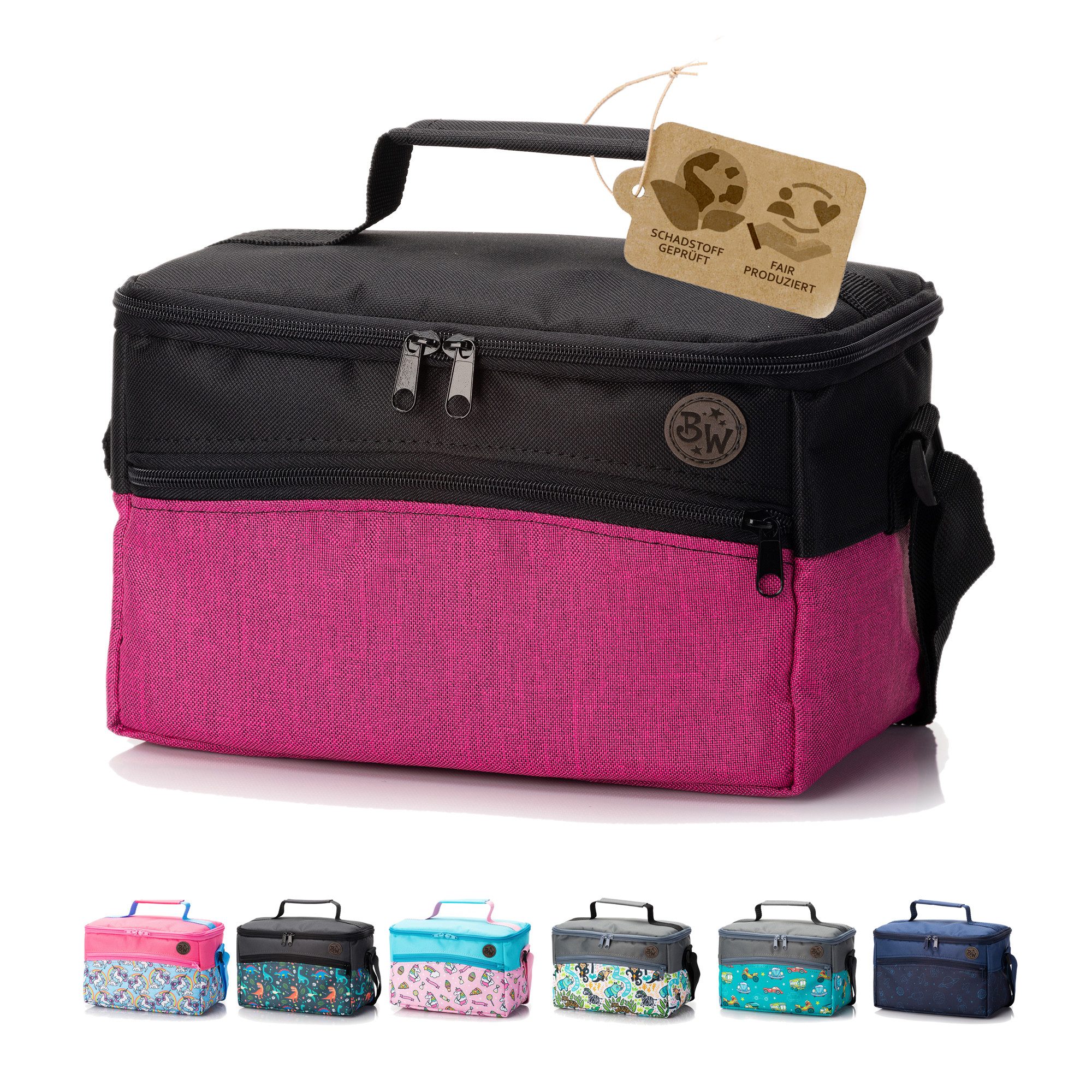 BambiniWelt by Rafael K. Aufbewahrungstasche Tasche für Toniebox Tigerbox für Musikbox Hörwürfel Innenfächer, innere Fächer dank Klettband frei verstellbar