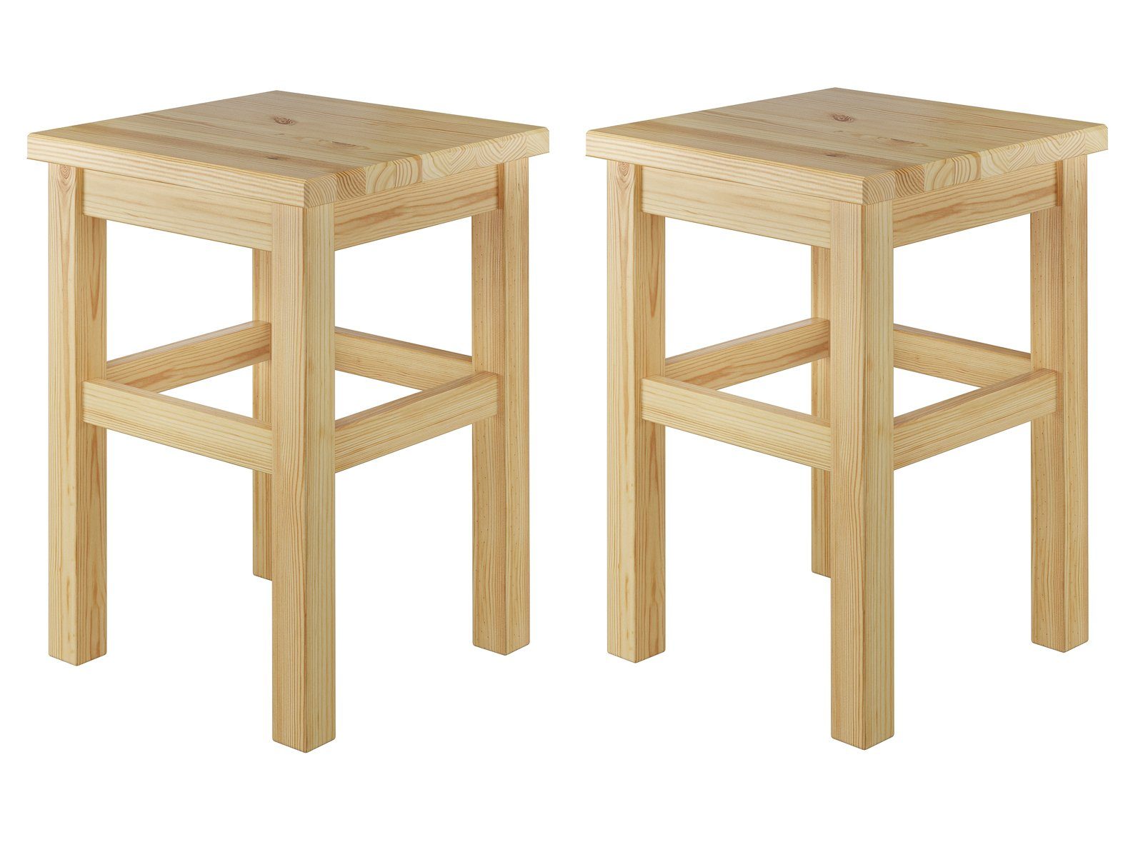 ERST-HOLZ Arbeitshocker Holzhocker Sitzhocker ohne Lehne günstig online kaufen