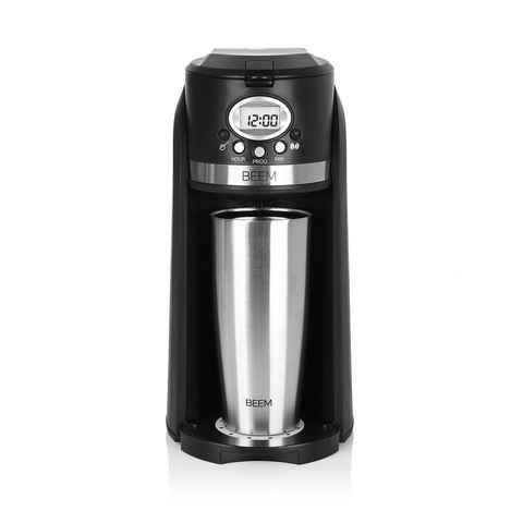 BEEM Filterkaffeemaschine Thermo2Go, 0.4l Kaffeekanne, GRIND & BREW 2 GO Single Kaffeemaschine