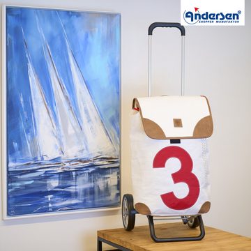 Andersen Einkaufstrolley Andersen Alu Star Shopper mit Tasche 360° Grad Lee