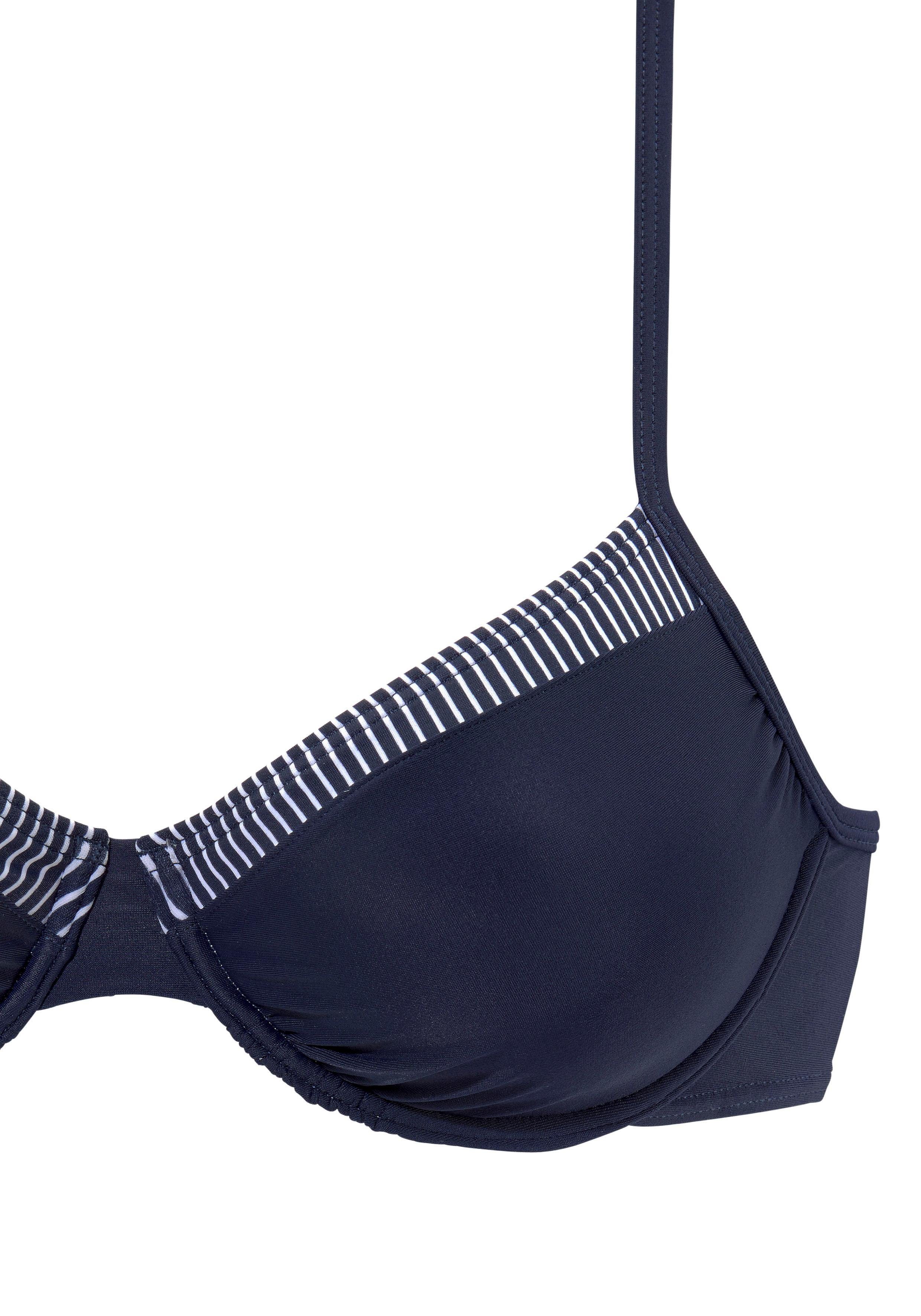 LASCANA Bügel-Bikini mit gestreiften Einsätzen – Bild 3 von 5