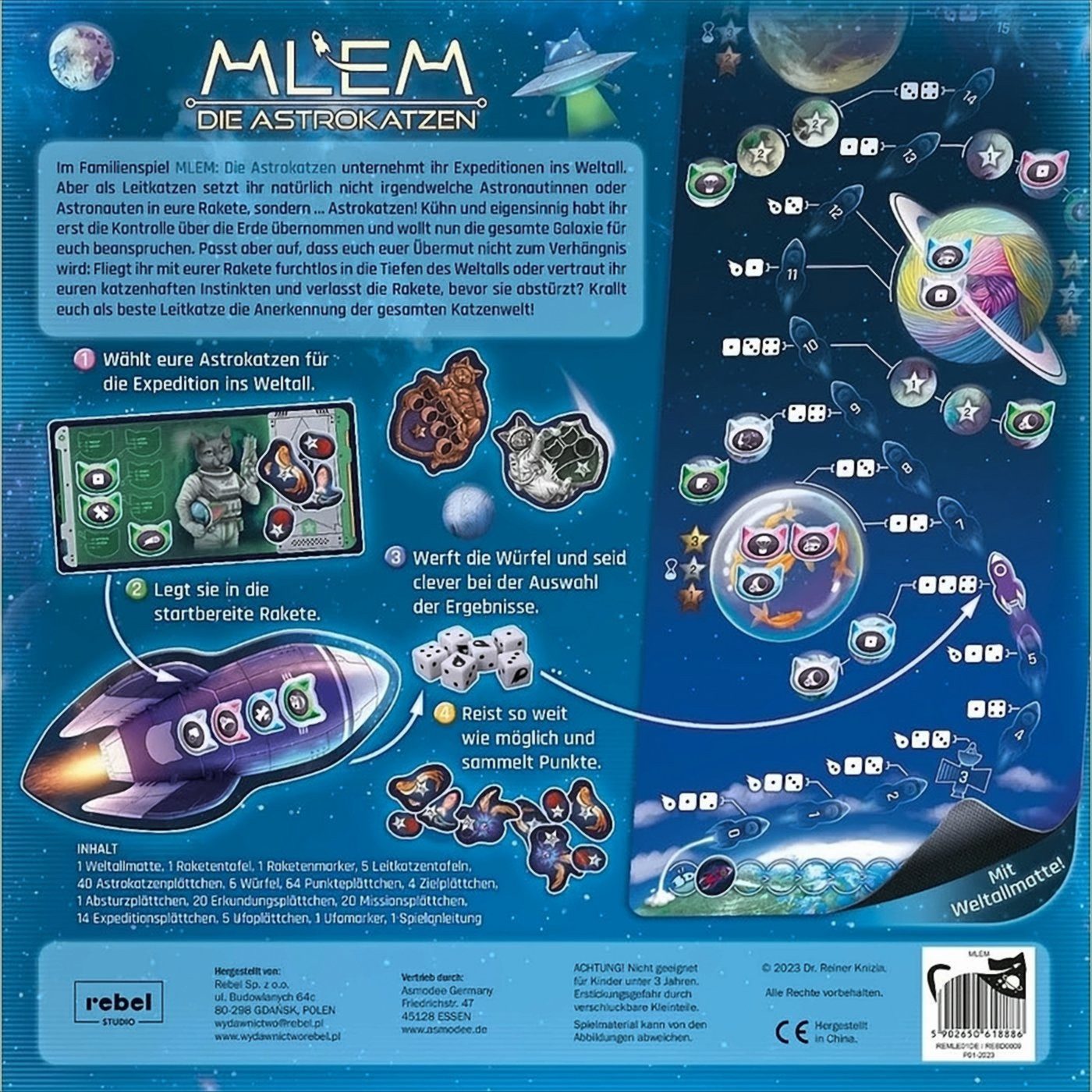 REBEL Spiel Rebel - MLEM: Die Astrokatzen