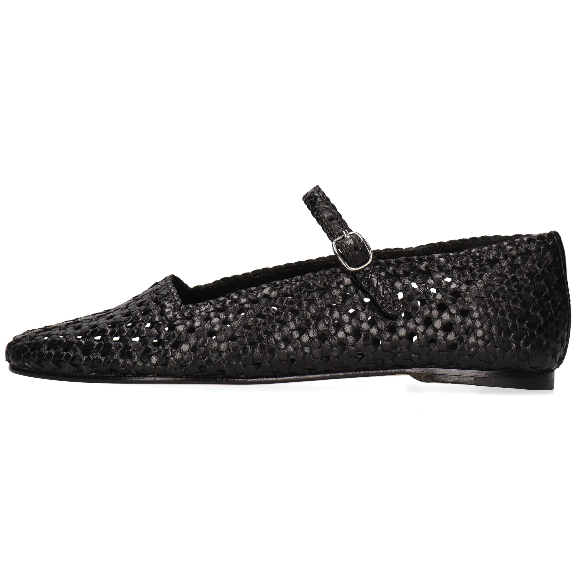 Melvin & Hamilton Bexley 10 Leder-Geflochtene Schuhe für Damen Ballerina Flache Absätze, Echtes Leder, Von Hand geflochten