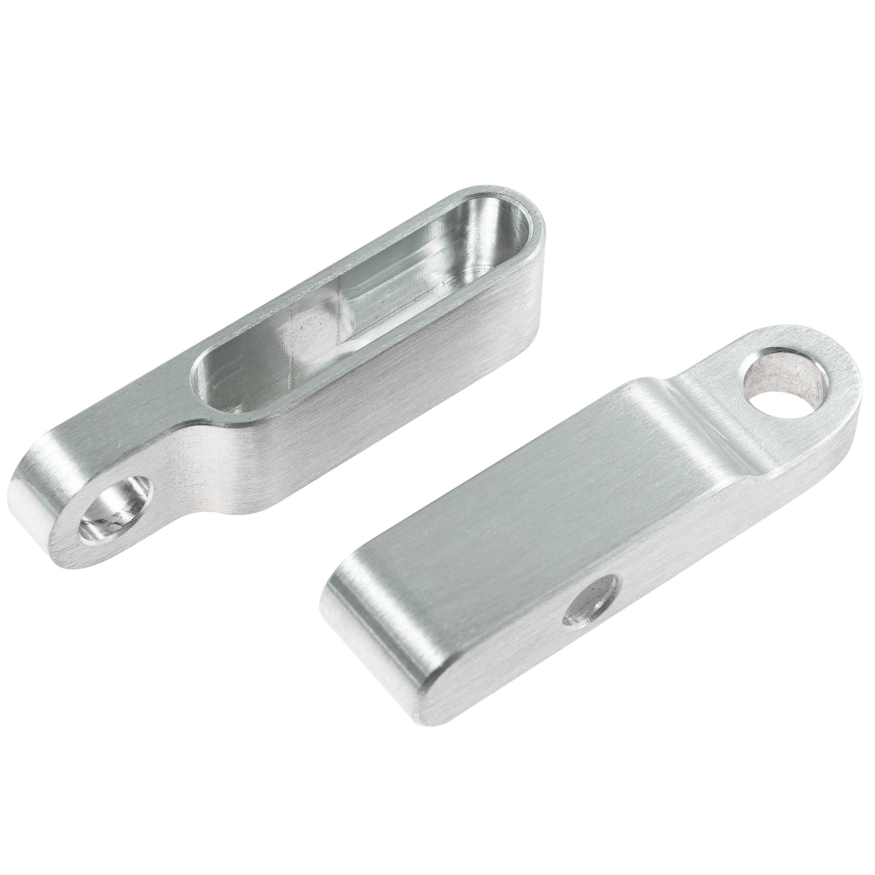 ZIEGER Фурнітура-Befestigungselement Montagegehäuse für Einbaublinker Paar Silber Typ1