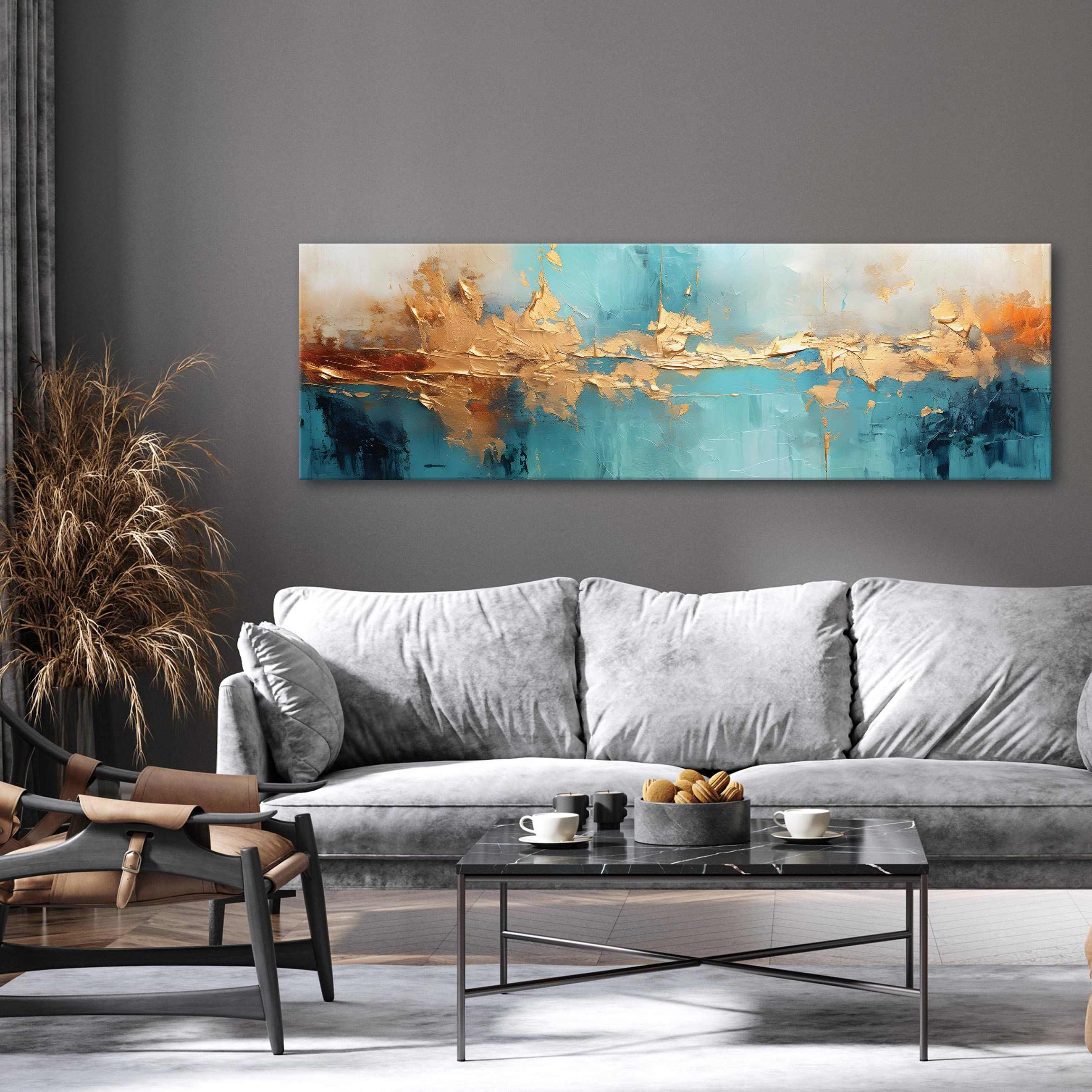 Wallarena Leinwandbild Abstrakt Leinwand Bilder XXL groß Modern Wand Deko W günstig online kaufen