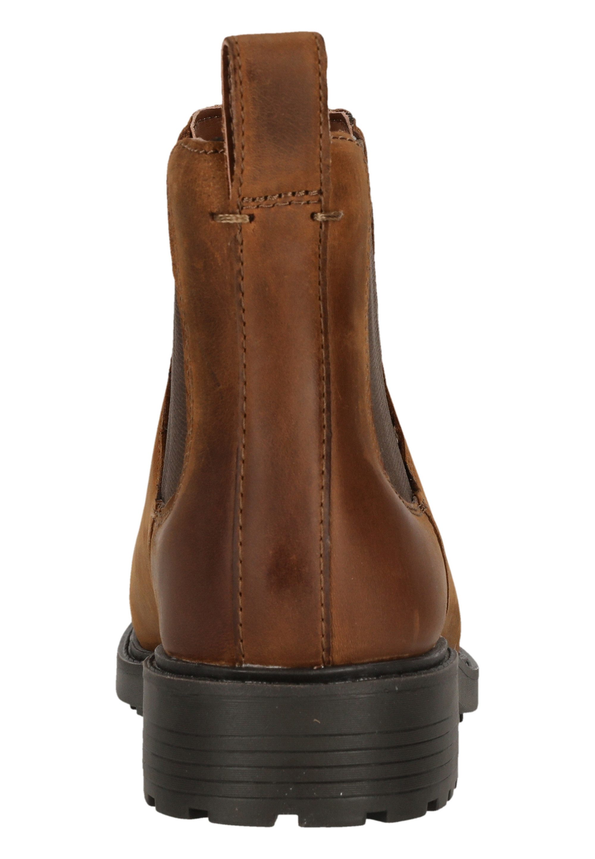 Clarks Orinoco2 Lane Brown Snuff Stiefelette mit elastischen Einsätzen