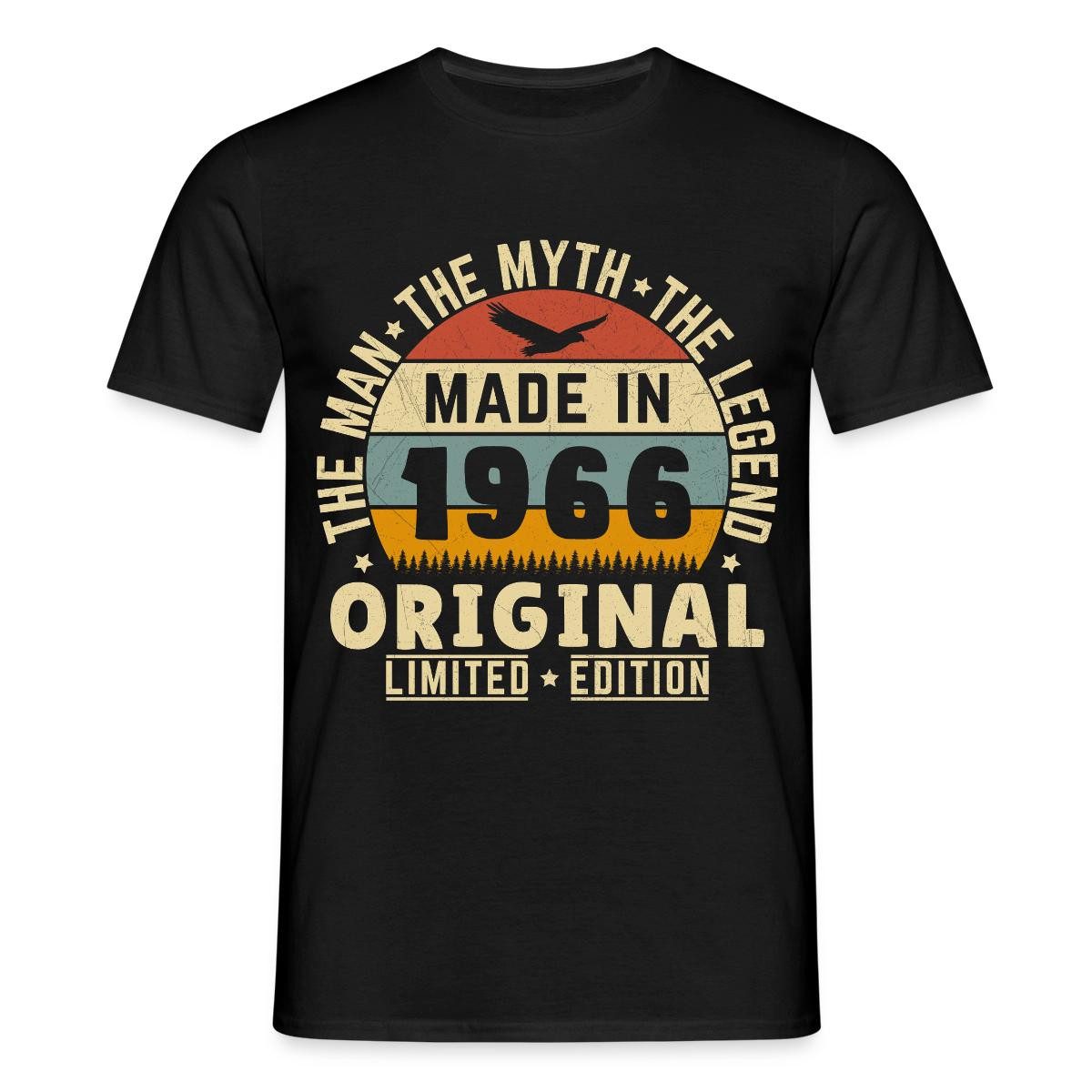 Spreadshirt T-Shirt The Man The Myth The Legend, Made In 1966 Original Limited Edition Ge (1-tlg)