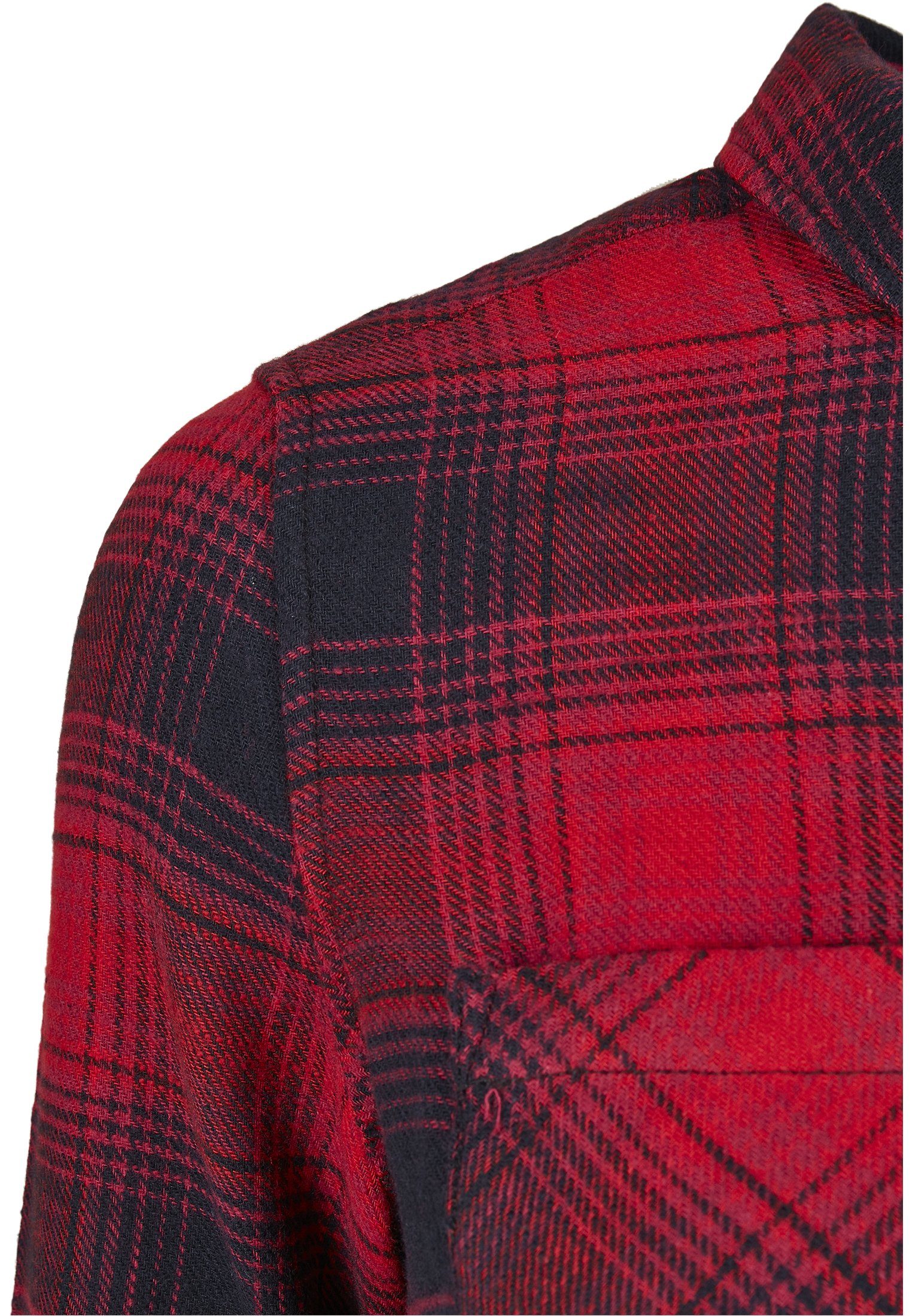 (1-tlg) Shirt CLASSICS Frauen Check Ladies Jerseykleid Dress URBAN rot