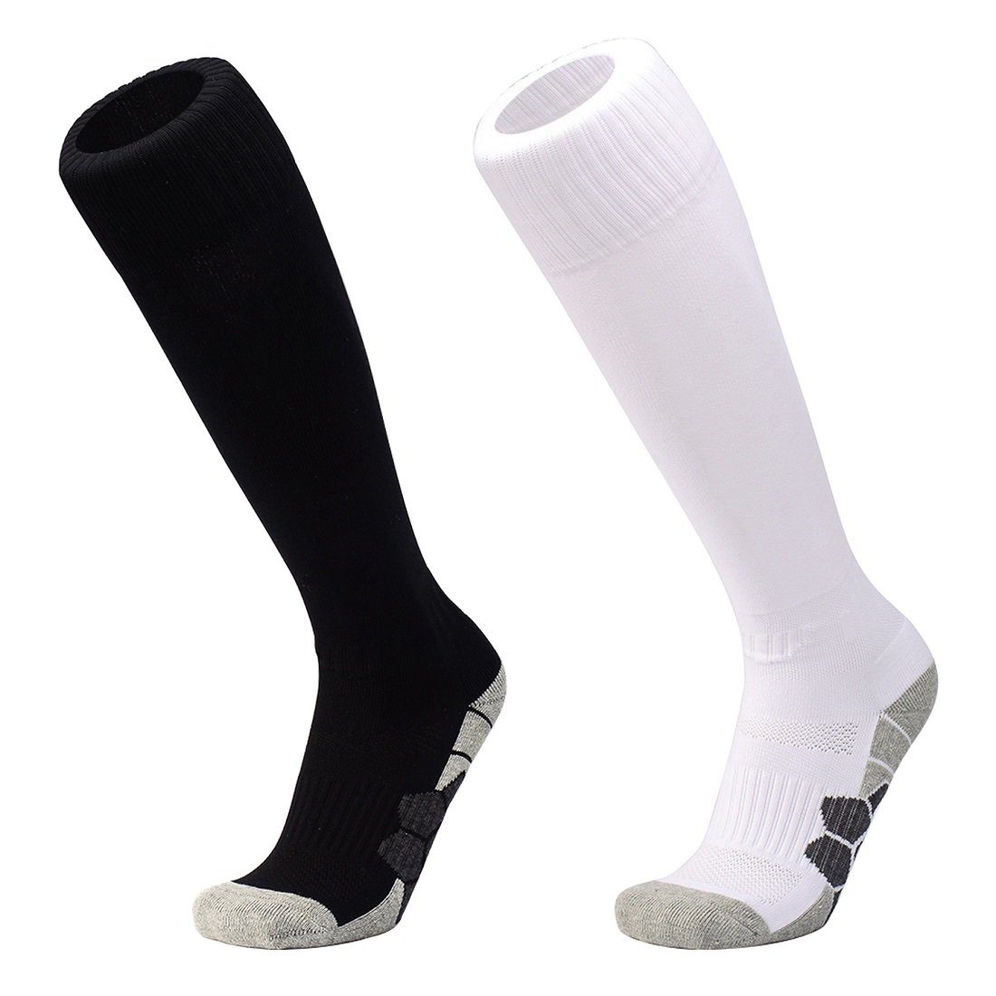 DEBAIJIA Fußball Stutzenstrümpfe Unisex Fußballsocken Sportsocken Knie Lang Atmungsaktiv