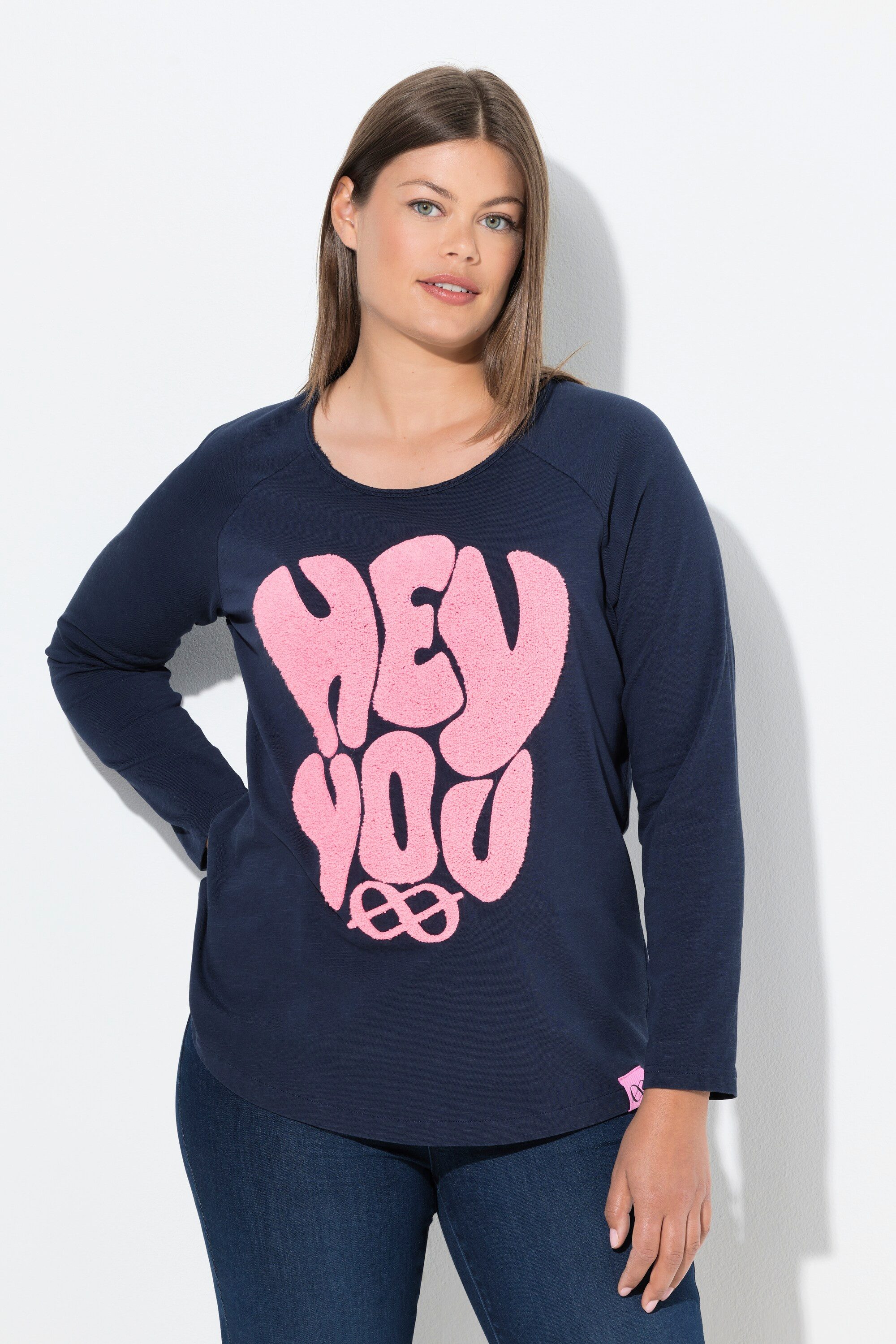 T-Shirt Shirt Langarm Rundhalsausschnitt MIG