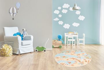 Kinderteppich Bambini 200, Arte Espina, rund, Höhe: 5 mm, Fantasievoll bedruckter Kinderteppich, angenehme Haptik