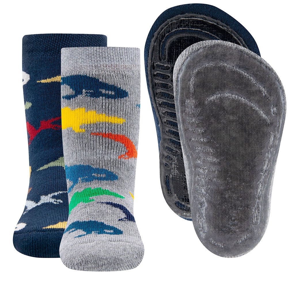 Ewers ABS-Socken Stoppersocken Dinos 2er Pack (2-Paar)