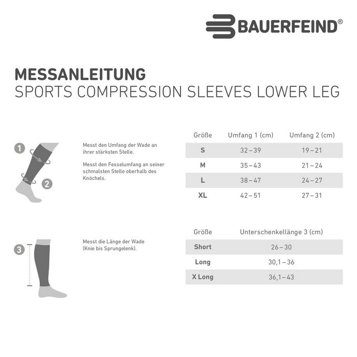Bauerfeind Bandage Compression Sleeves Lower Leg OR7655