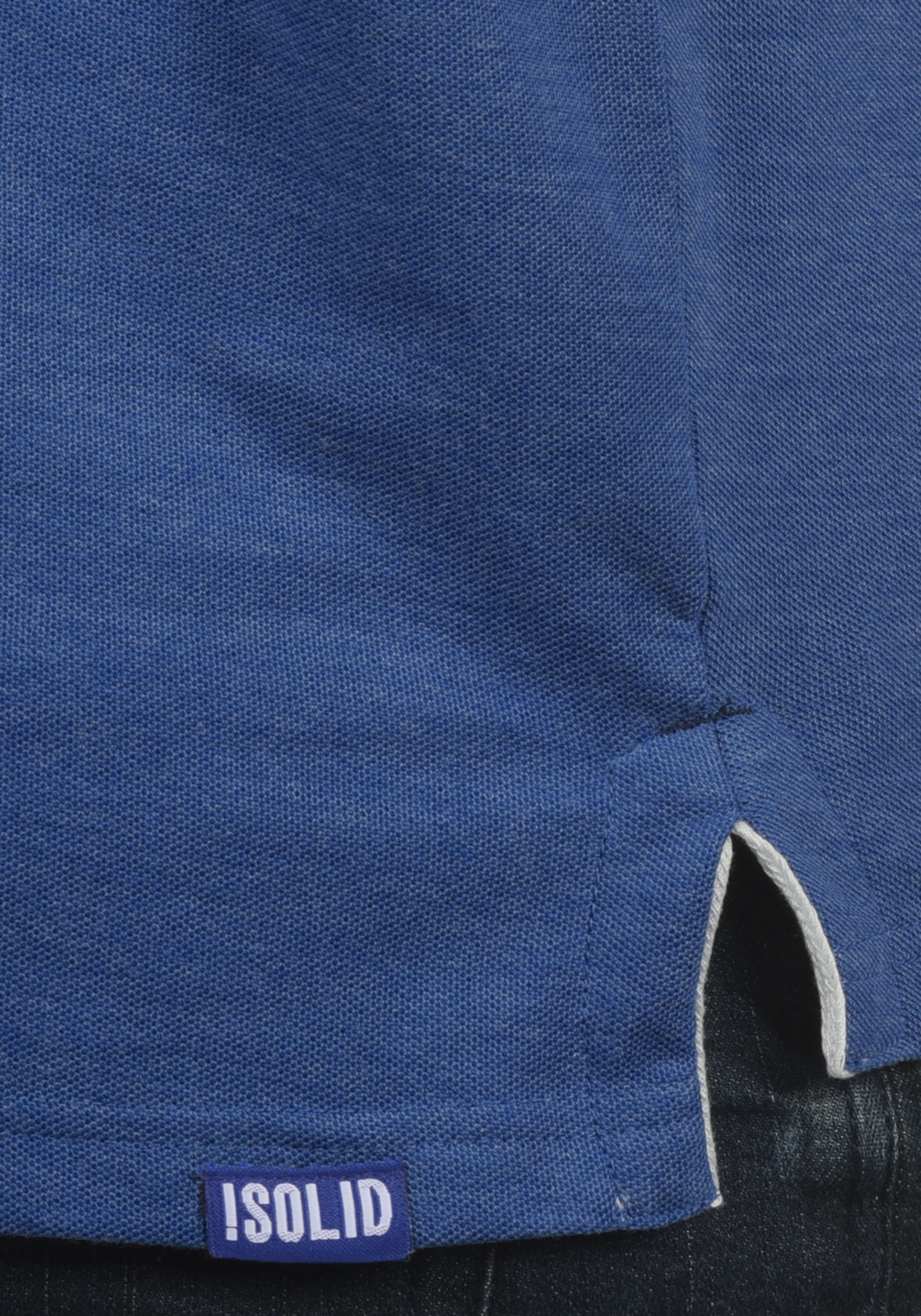 Blue verlängerter Faded Rückenpartie !Solid mit Poloshirt SDBenjaminPolo Polo (N1542) Melange