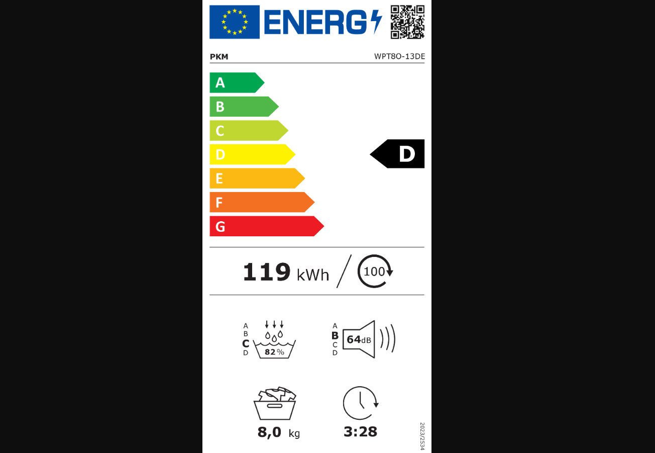 Energieeffizienzklasse: 