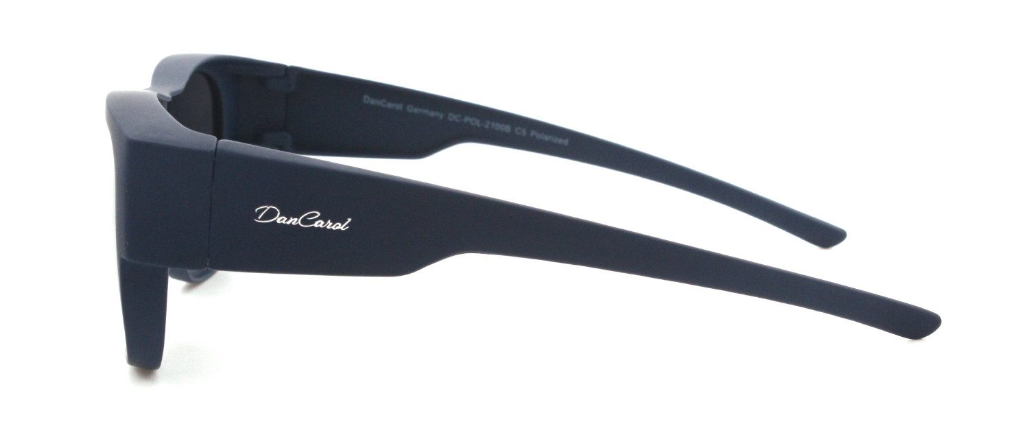 DanCarol Sonnenbrille DC-POL-2100B- Die Überbrille mit Polarisierte Gläser bestens zum Autofahren, Angeln, Skifahren
