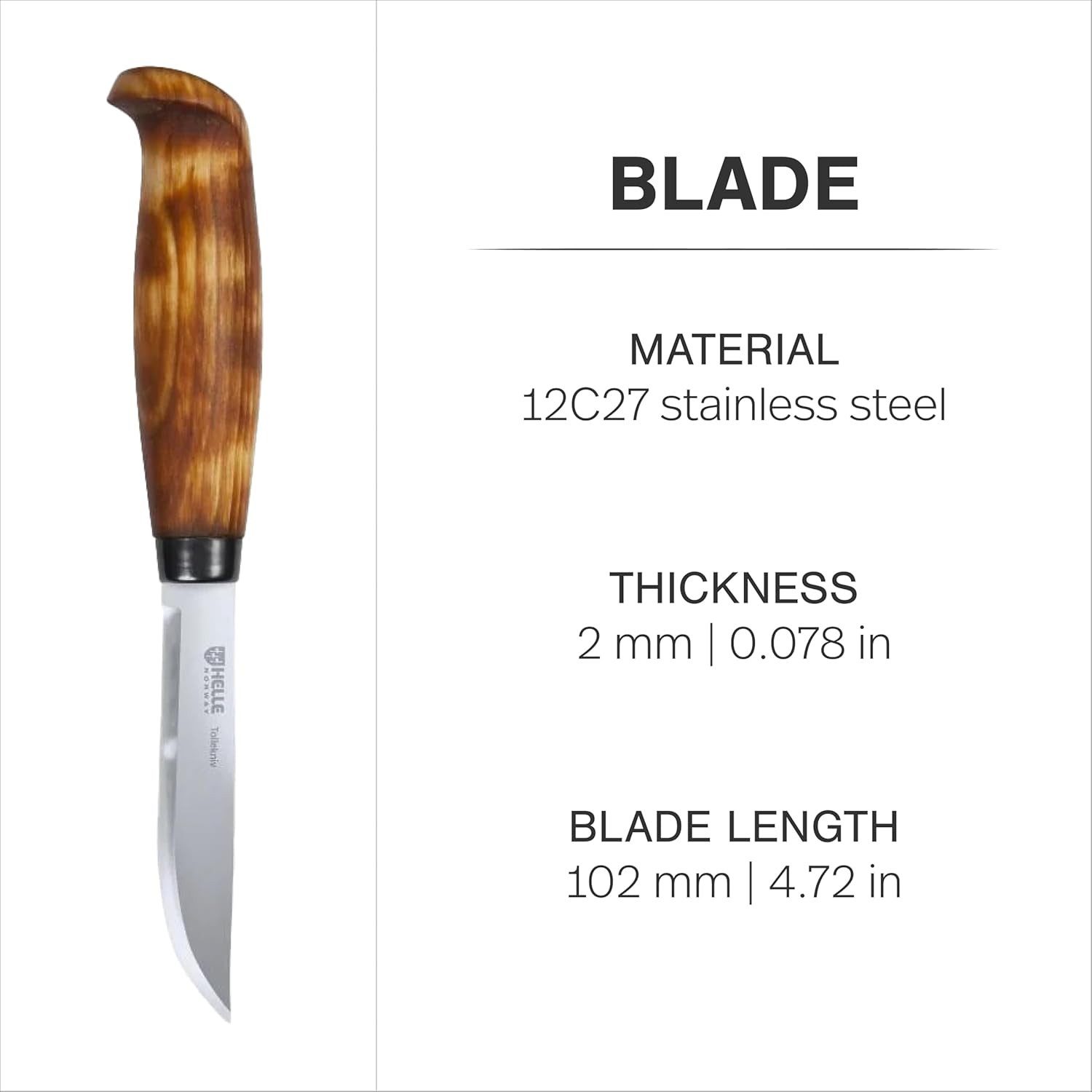 Helle Universalmesser Helle Tollekniv Knife mit Lederscheide