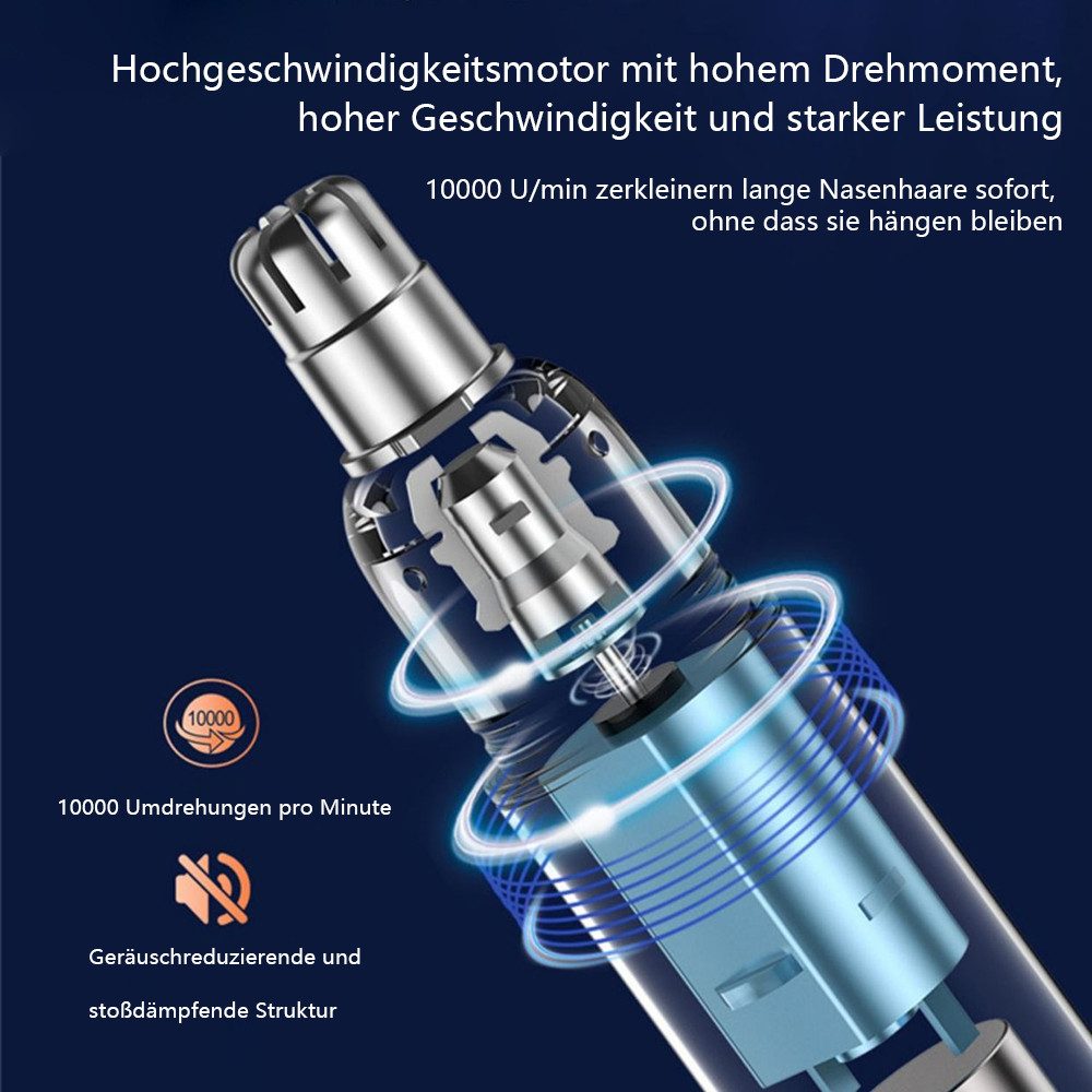Vashoy Beauty-Trimmer Augenbrauen trimmer damen/Nasenhaartrimmer, Ergonomisches Design Schnelle Rasierung Stufenlose Einstellung – Bild 4 von 5