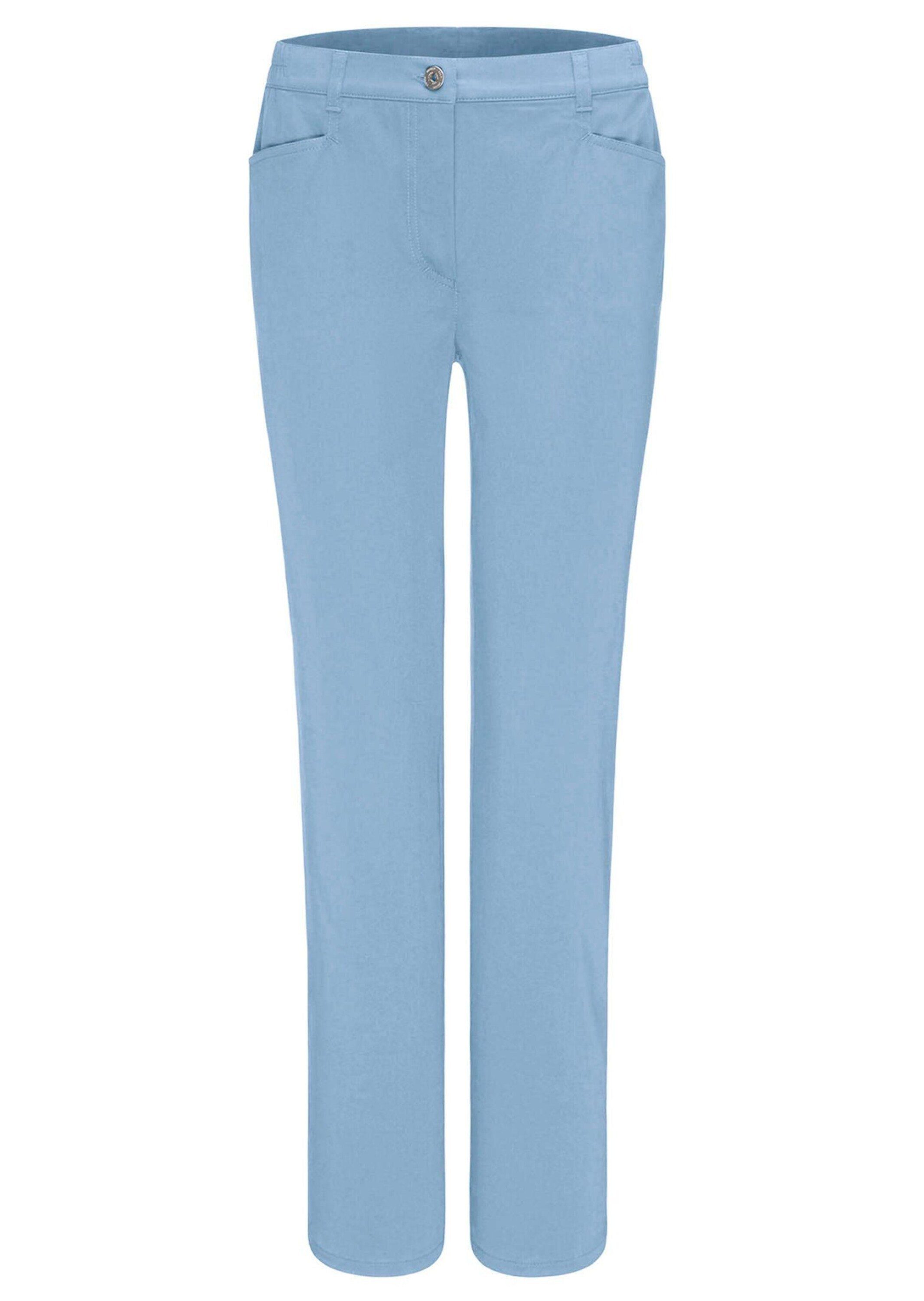 GOLDNER Stoffhose Kurzgröße: Baumwollhose mit Dehnbund Stoffhose mit Eingrifftaschen, Gürtelschlaufen und Knöchellänge – Bild 2 von 4