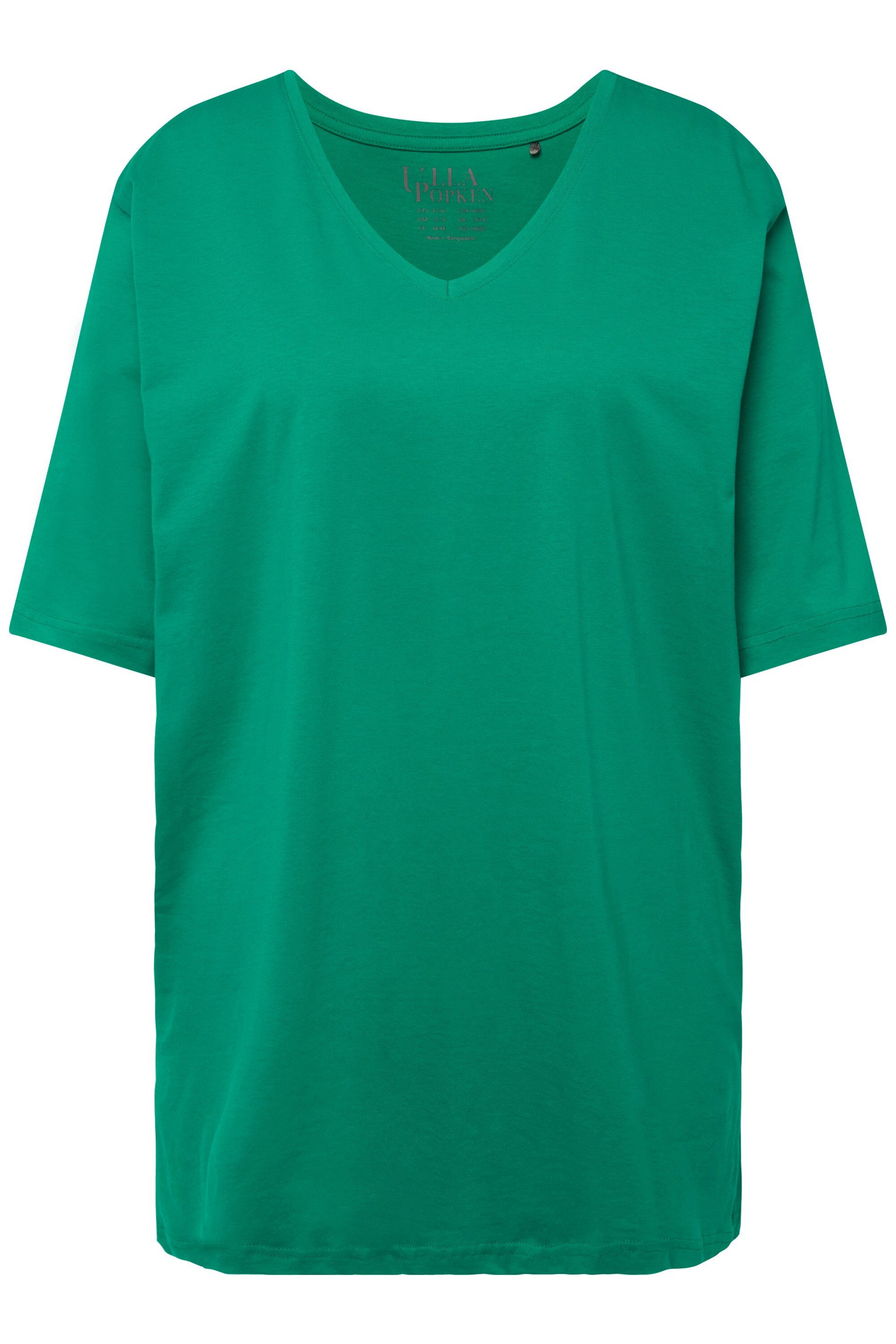Ulla Popken T-Shirt T-Shirt V-Ausschnitt Relaxed günstig online kaufen