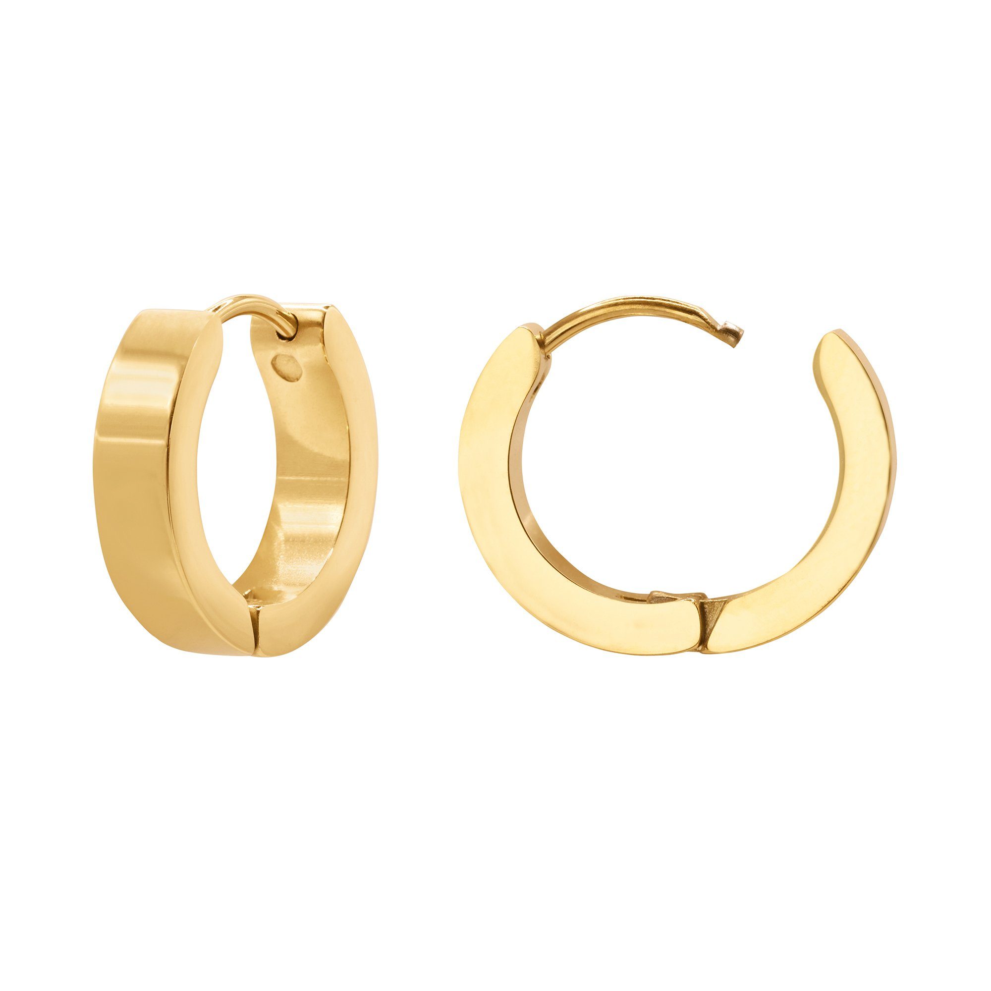 Heideman Paar Ohrstecker Marlon goldfarben (Ohrringe, inkl. Geschenkverpackung), Creolen Herren