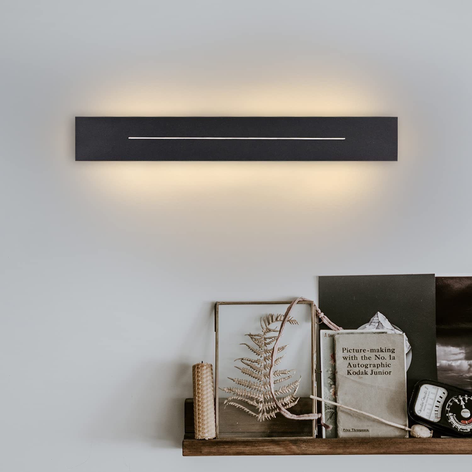 Nettlife LED Wandleuchte LED Wandleuchte 100cm Schwarz warmweiß schlanke, L günstig online kaufen