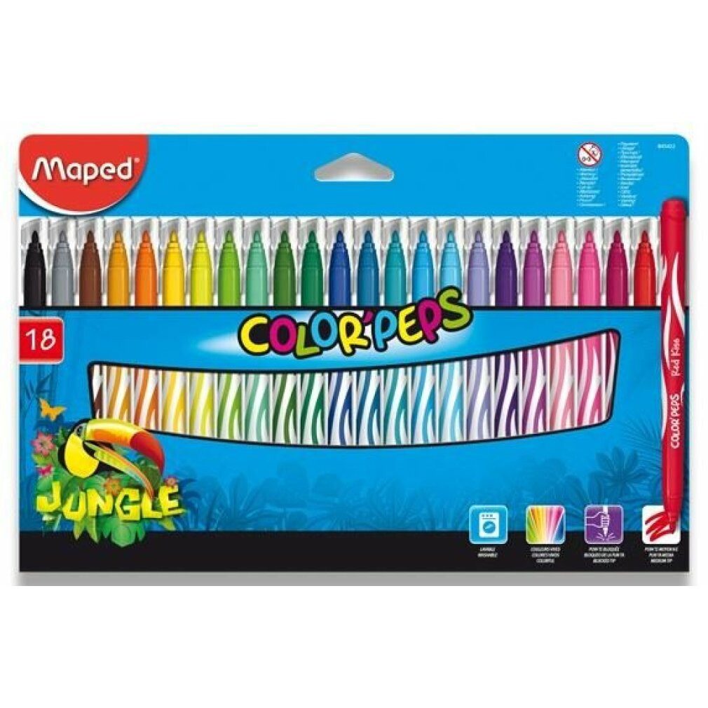 MAPED Marker Color'Peps Dschungel 18 Stk.