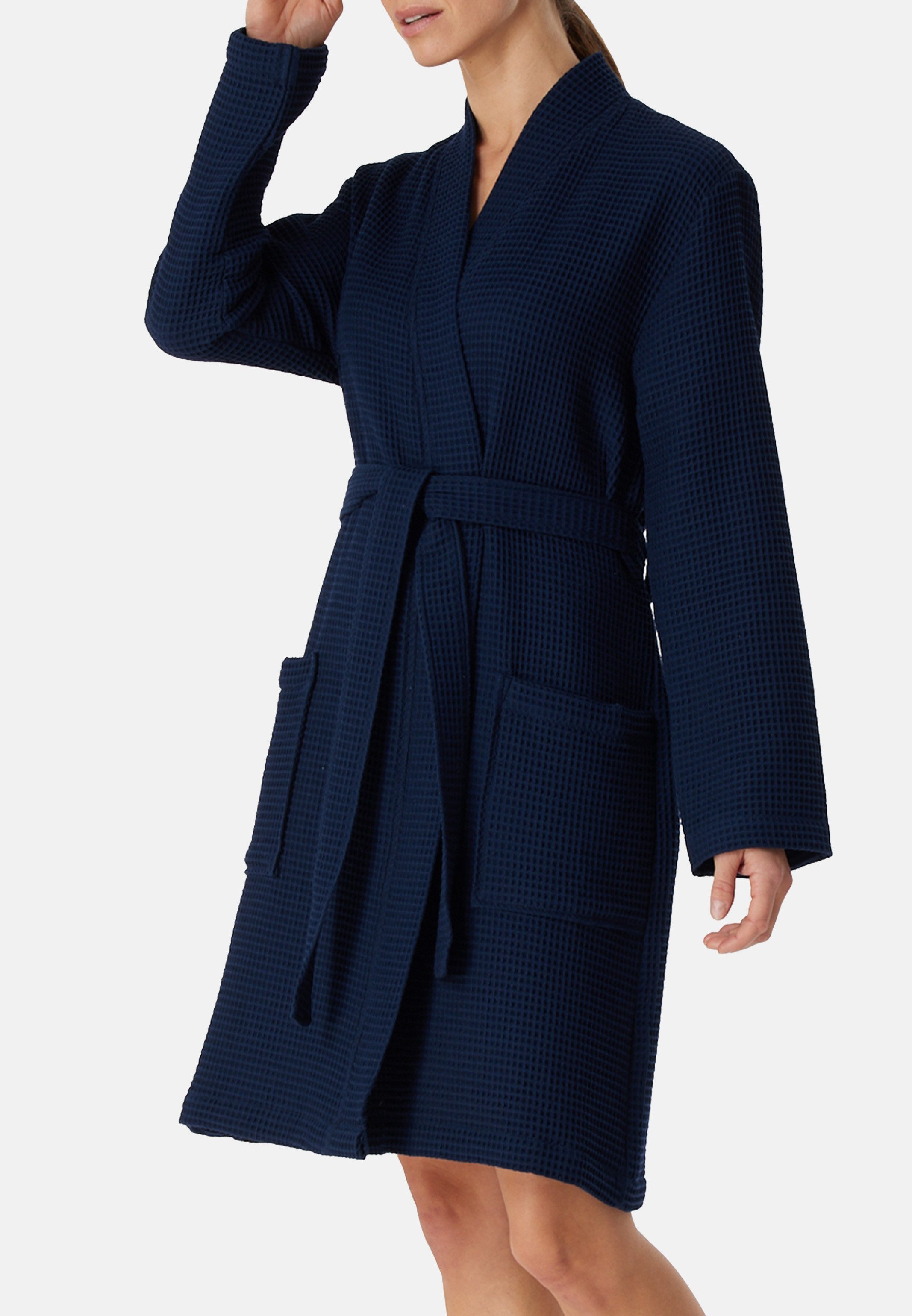 Schiesser Bademantel Waffel Piqué - Organic Cotton, Baumwolle, nicht releva günstig online kaufen