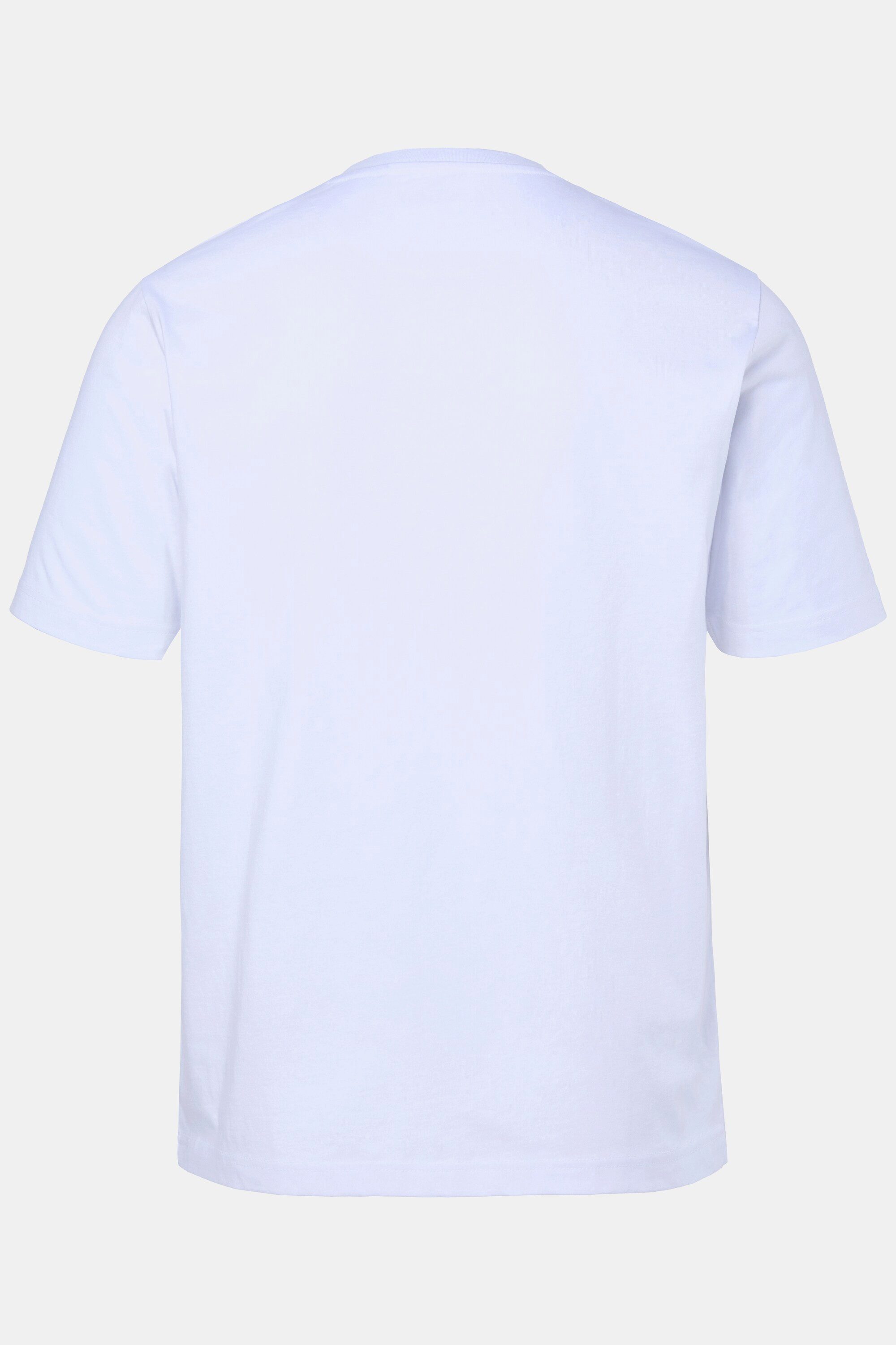 Men Plus T-Shirt T-Shirt Brustprint Halbarm Rundhals