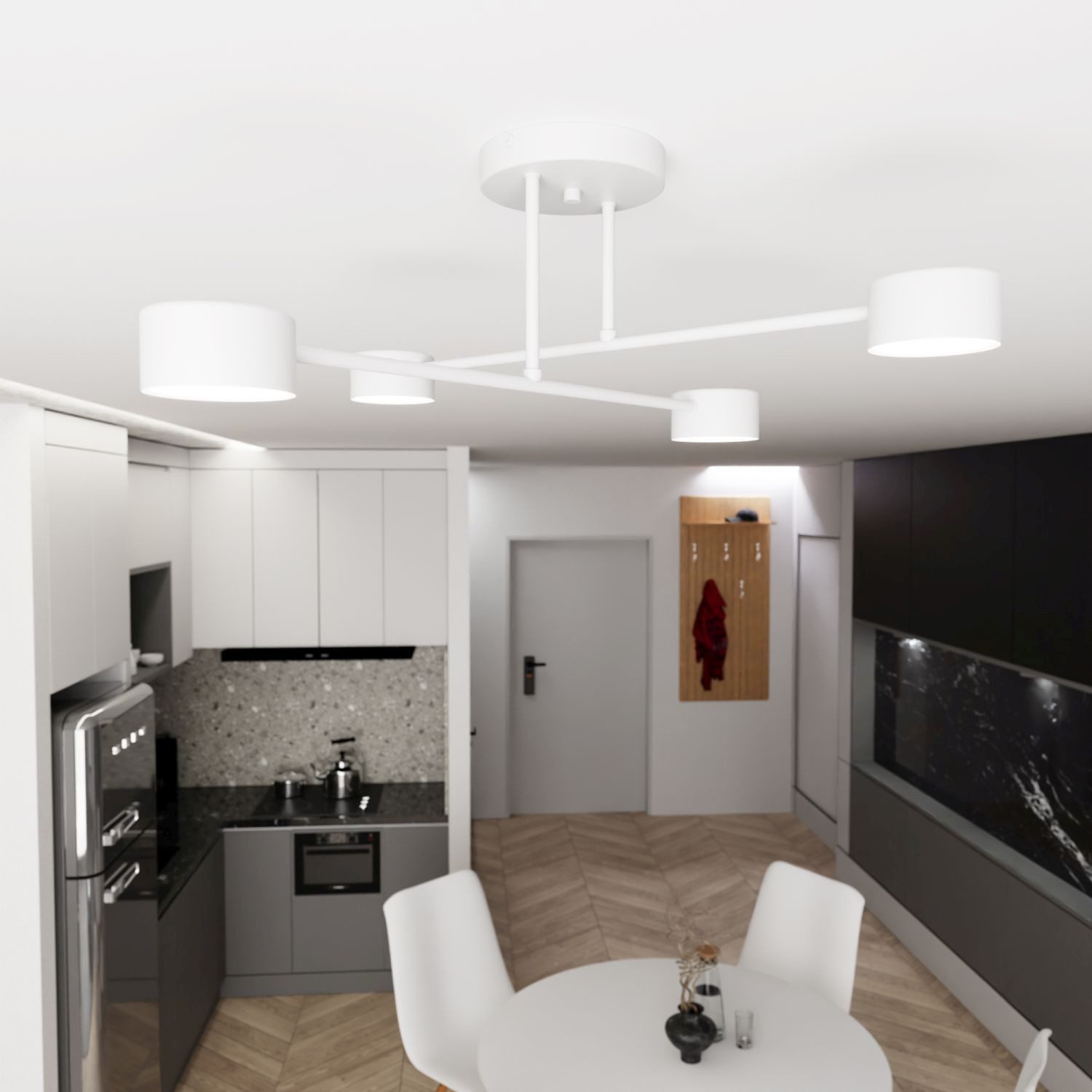 Licht-Erlebnisse Deckenleuchte CIRPI, ohne Leuchtmittel, Metall GX53 60 cm günstig online kaufen