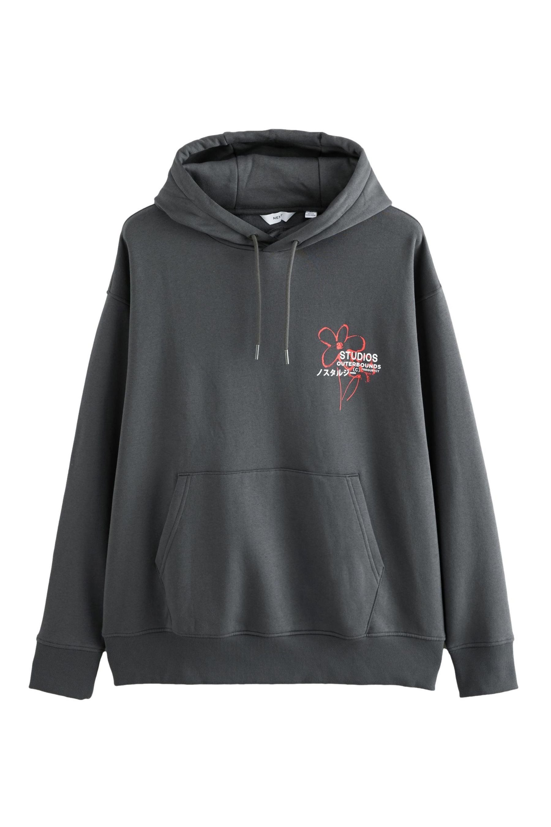 Kapuzenpullover Kapuzensweatshirt mit Grafikprint