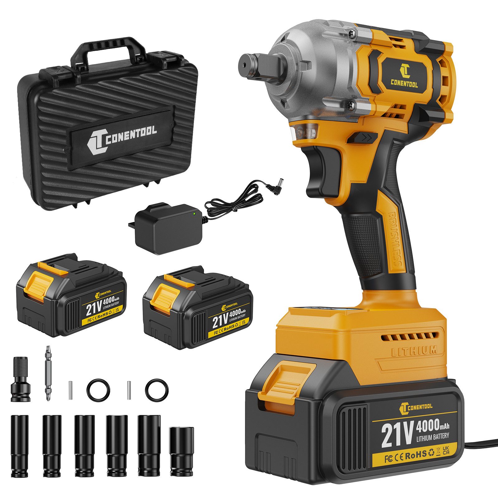 CONENTOOL Akku-Schlagschrauber 21V, 4600 U/min, 680 günstig online kaufen