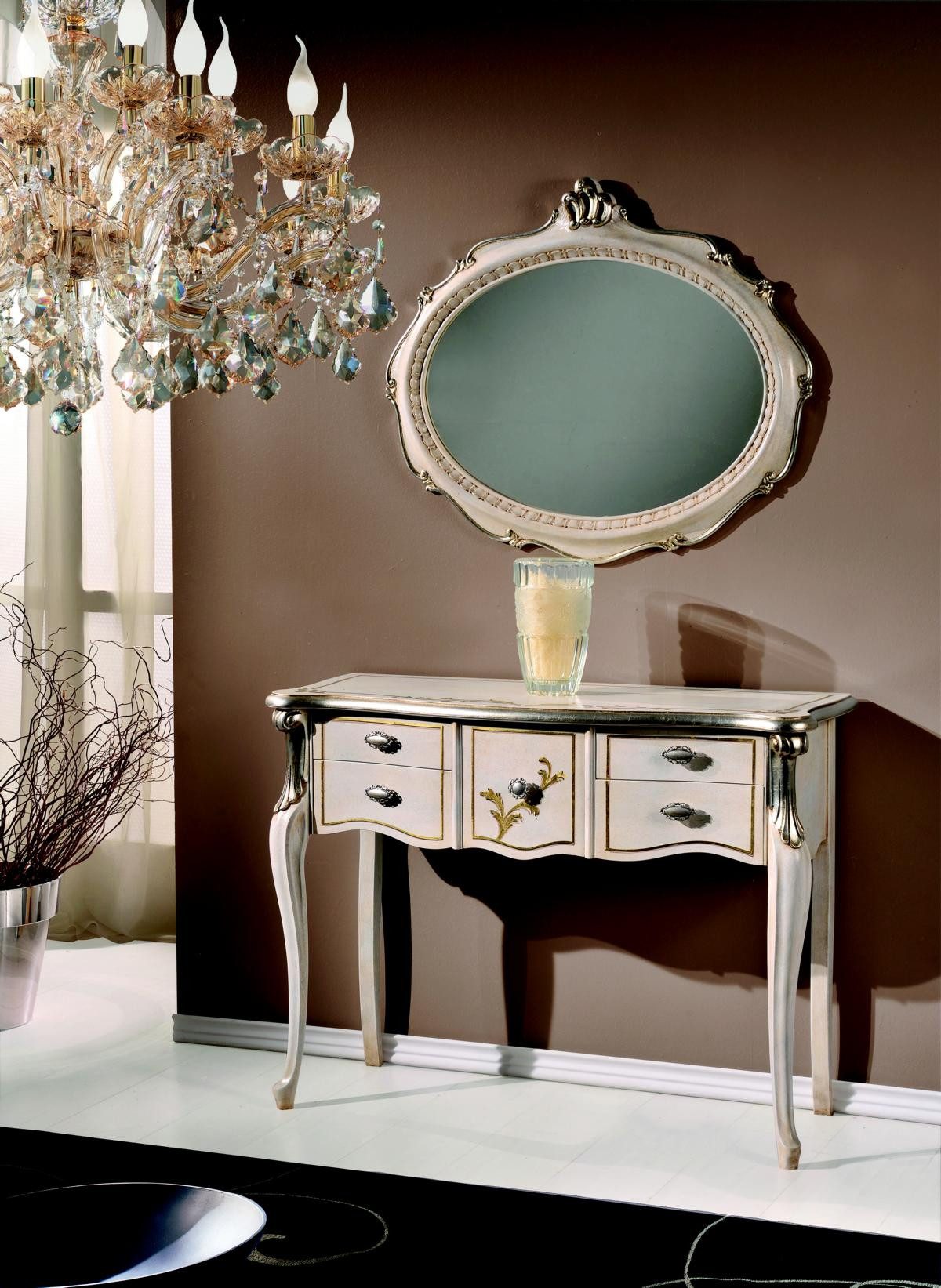 Konsolentisch Barocker Eleganz: Klassischer Wandtisch Konsolentisch Sideboard